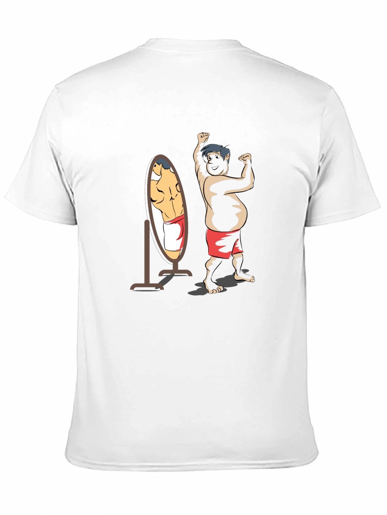 Funny Bodybuilder Mirror Image T-Shirt