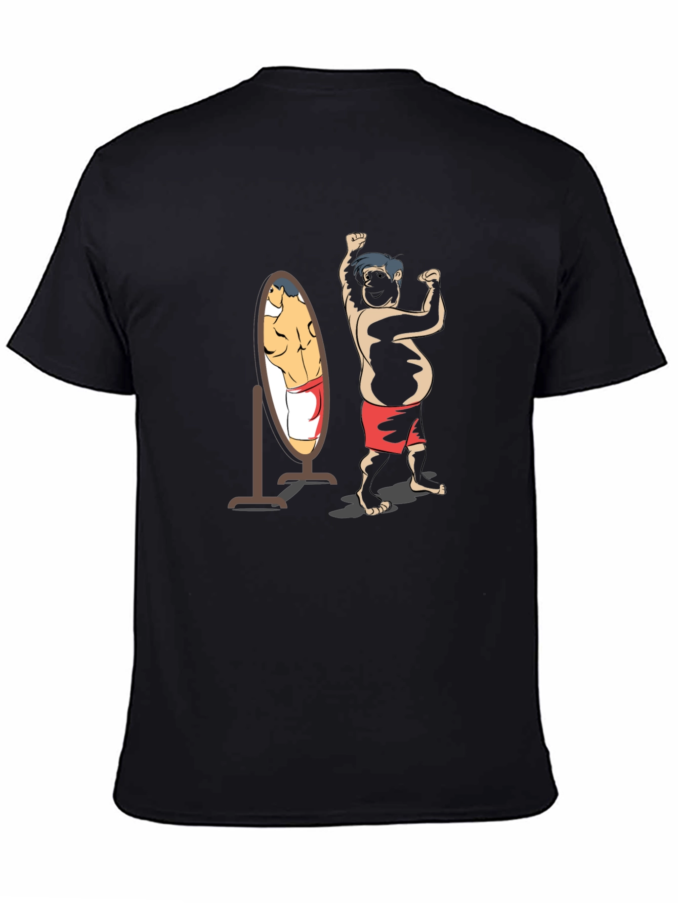 Funny Bodybuilder Mirror Image T-Shirt