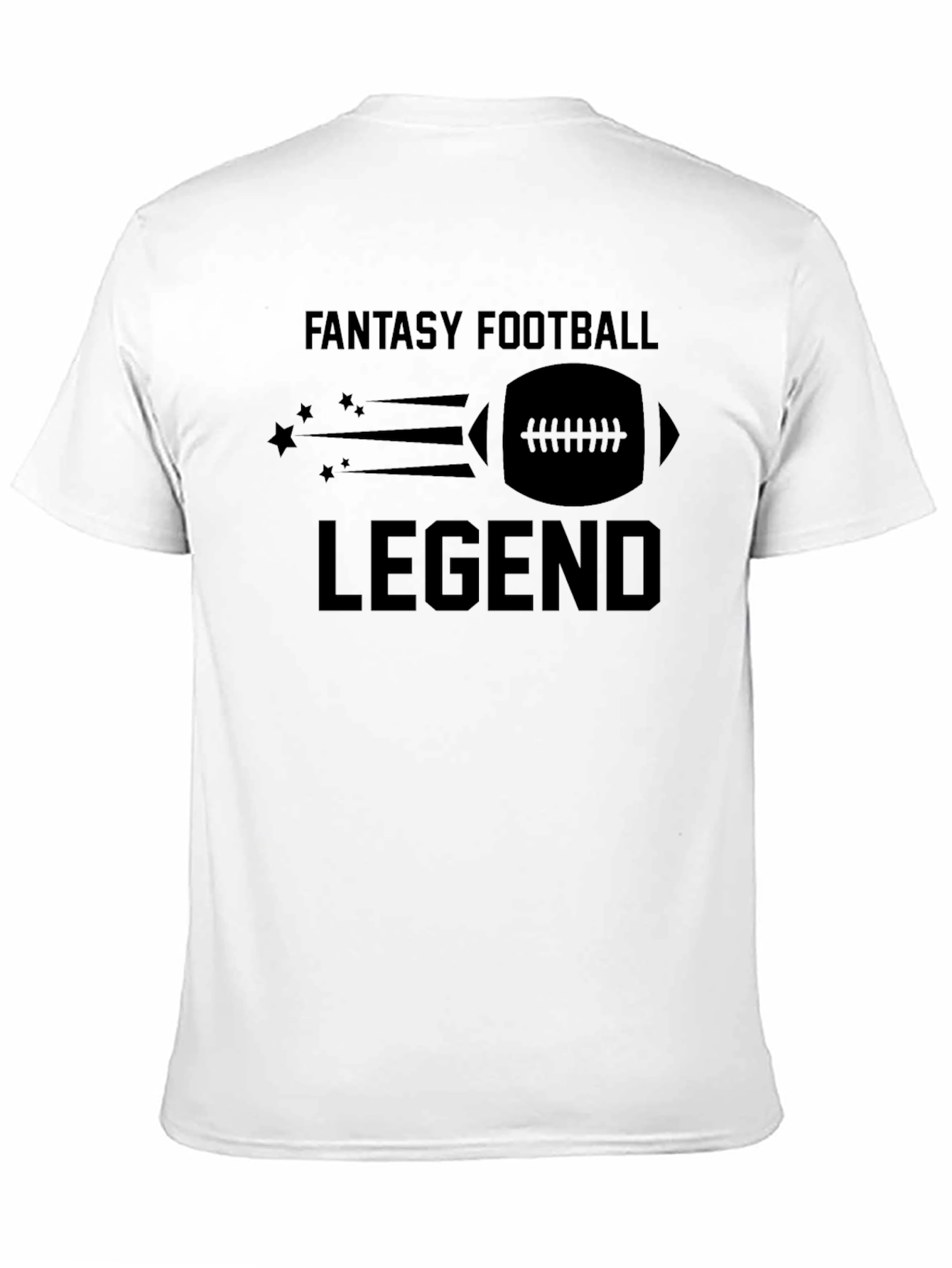 Fantasy Football Legend T-Shirt - Black Crew Neck Tee