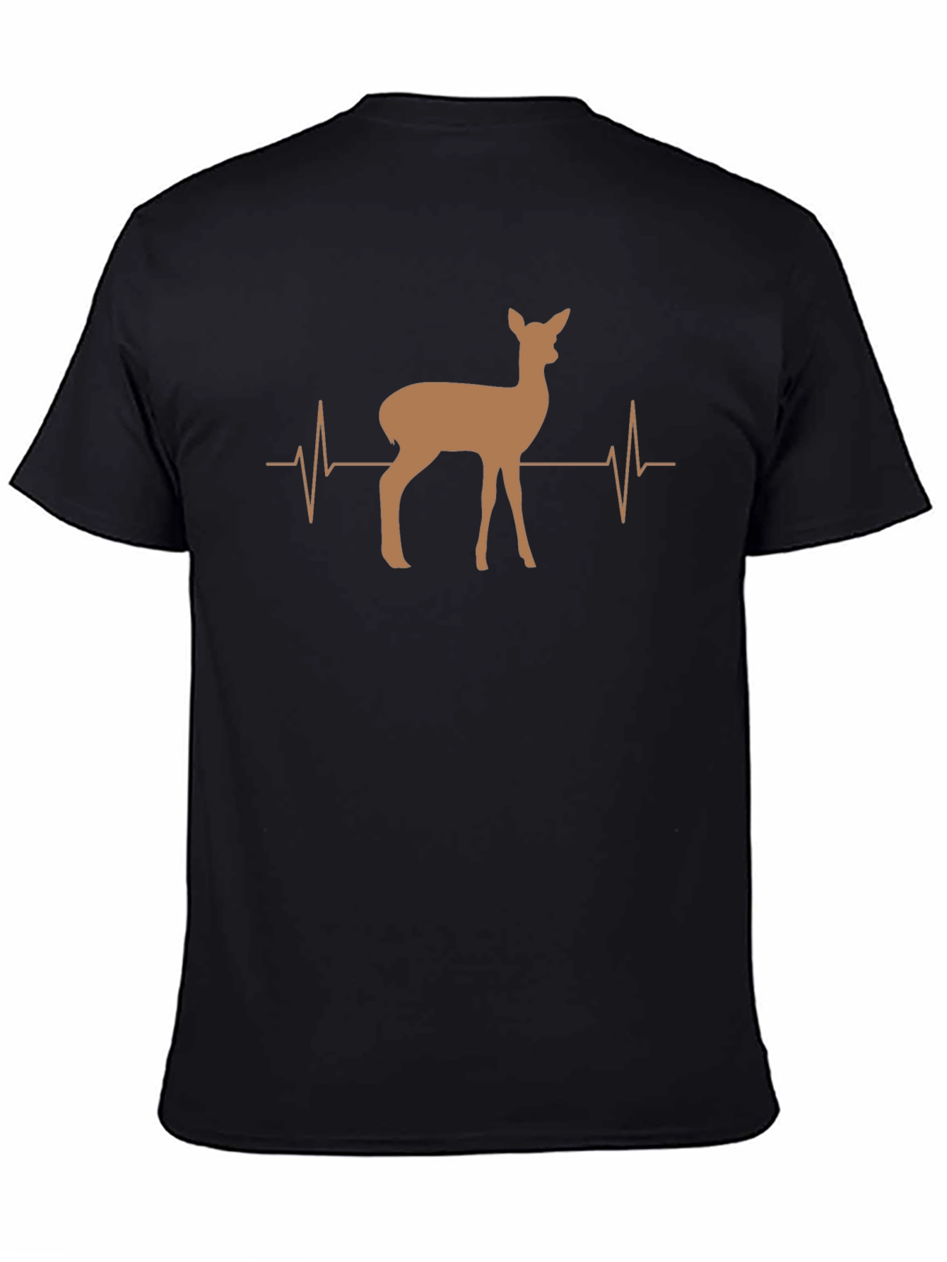 Deer Heartbeat Graphic Tee - Unisex Casual Shirt