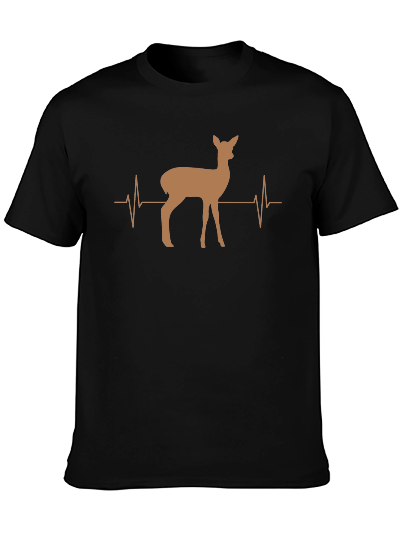 Deer Heartbeat Graphic Tee - Unisex Casual Shirt