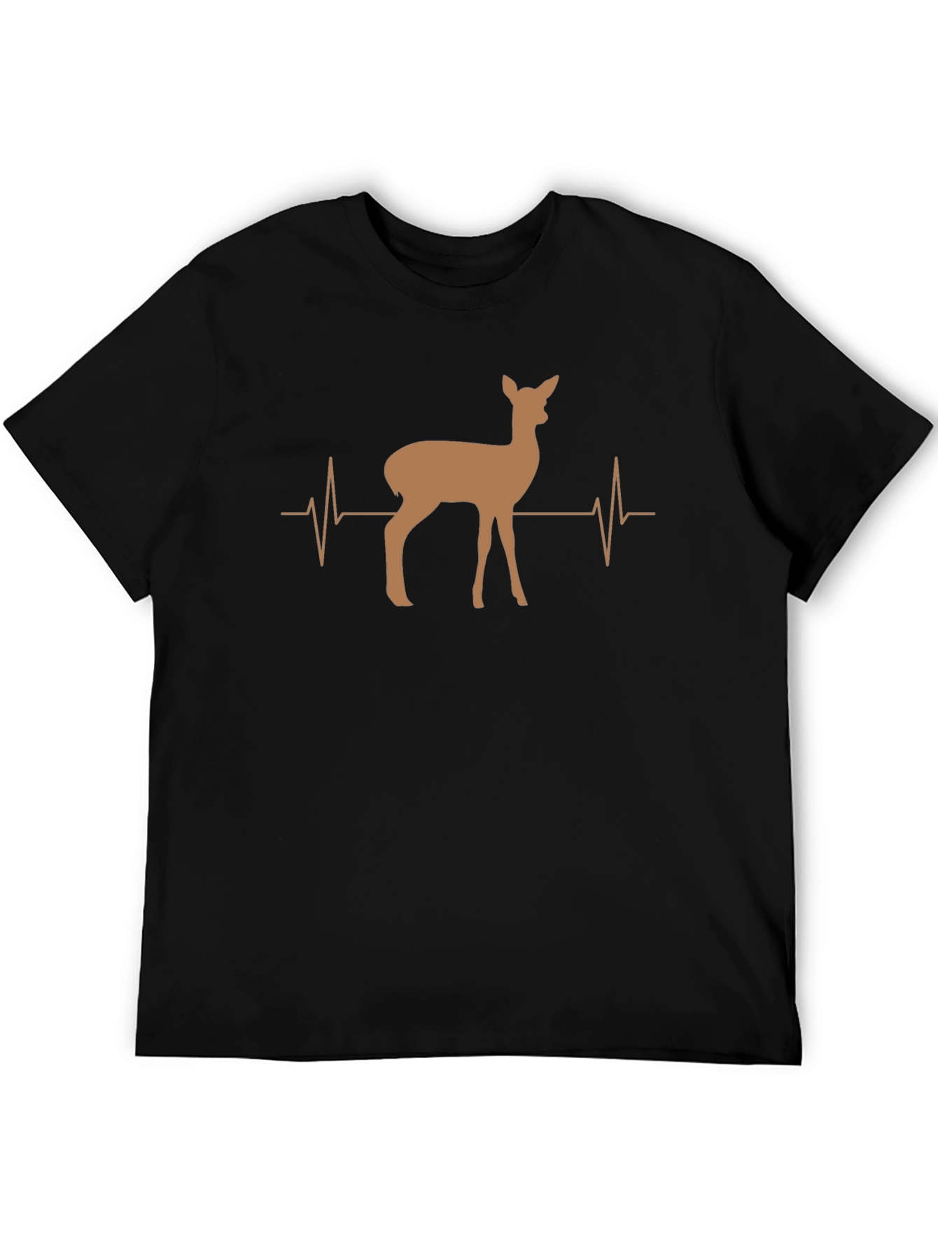 Deer Heartbeat Graphic Tee - Unisex Casual Shirt