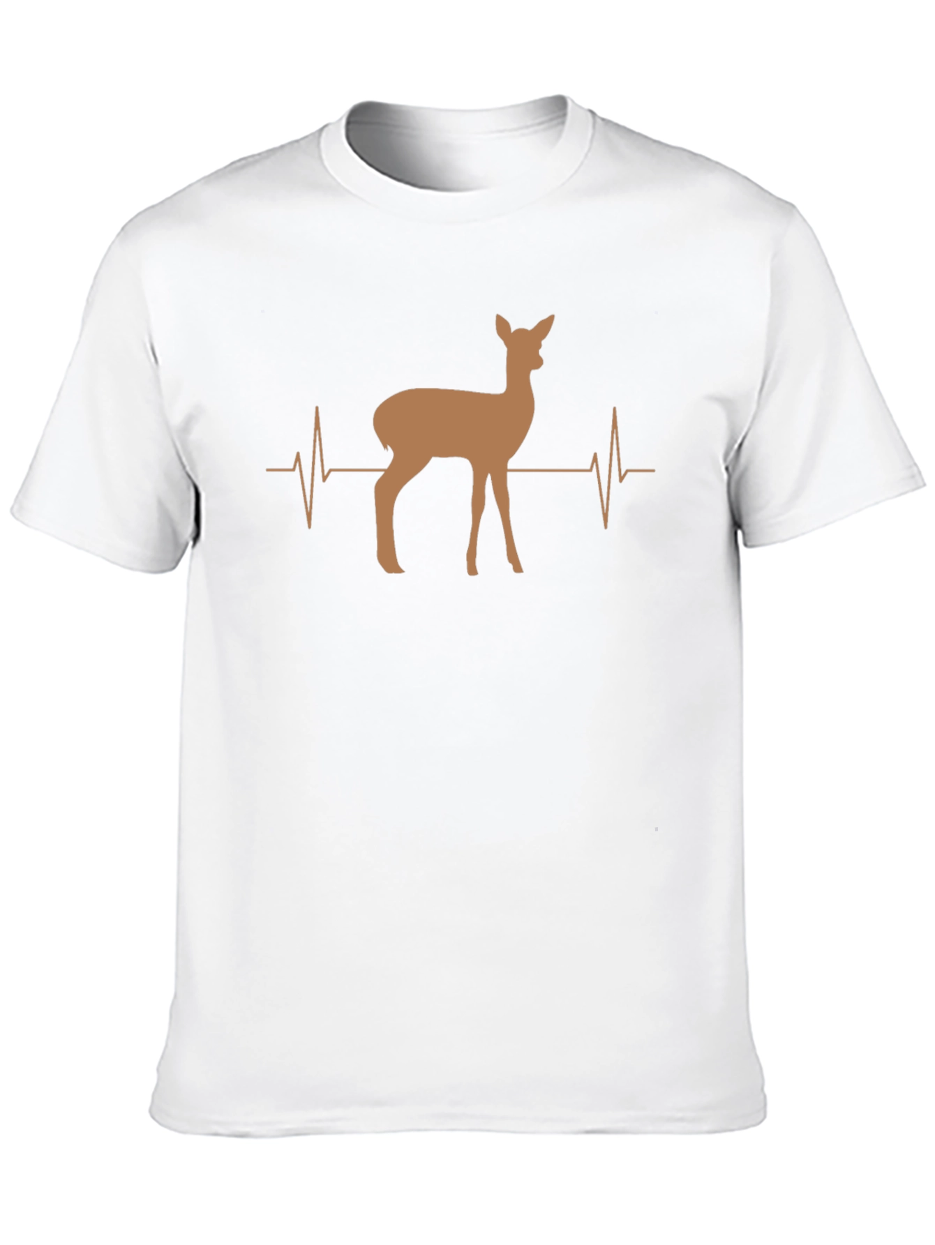 Deer Heartbeat Graphic Tee - Unisex Casual Shirt