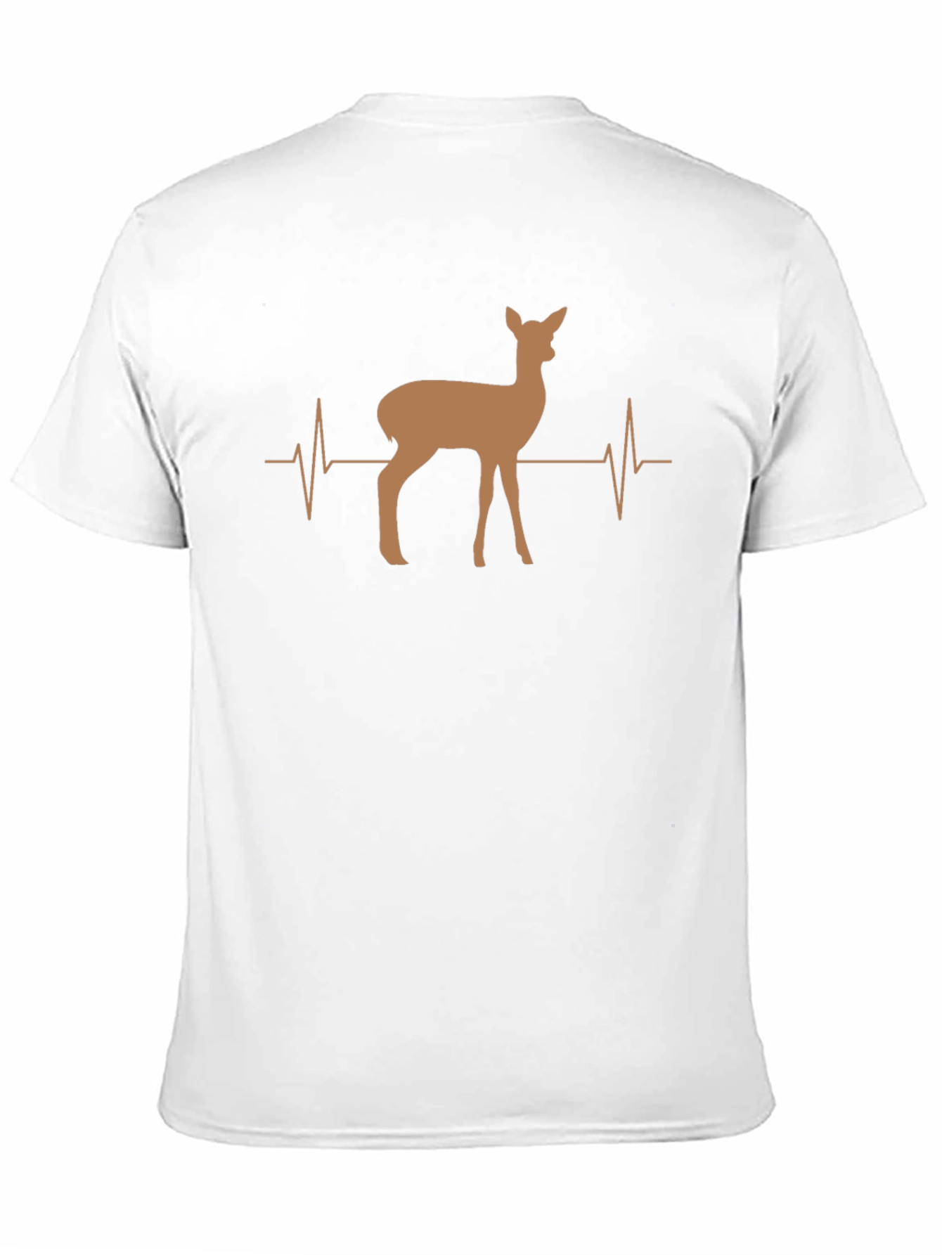 Deer Heartbeat Graphic Tee - Unisex Casual Shirt