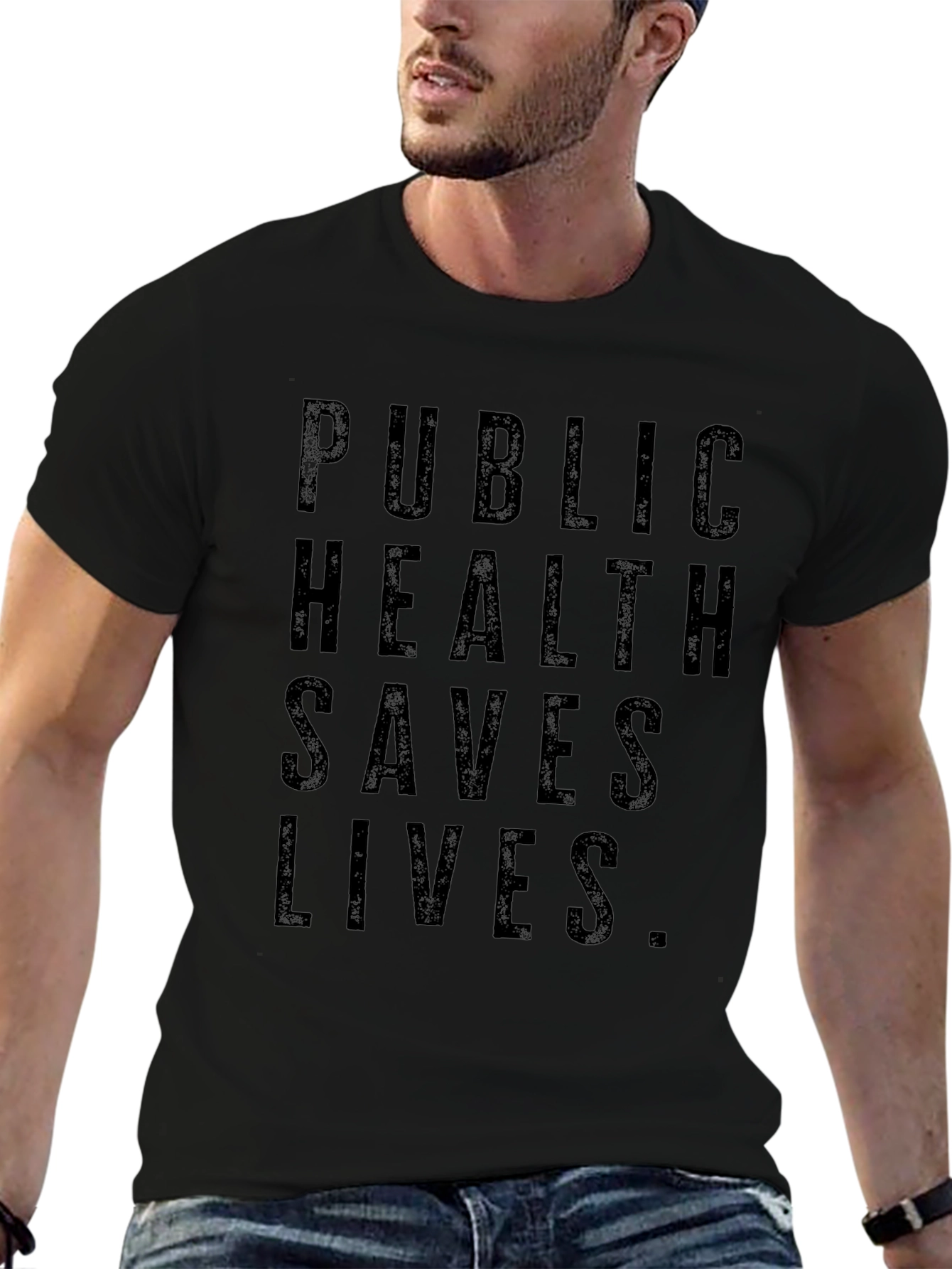 Public Health Saves Lives Graphic T-Shirt