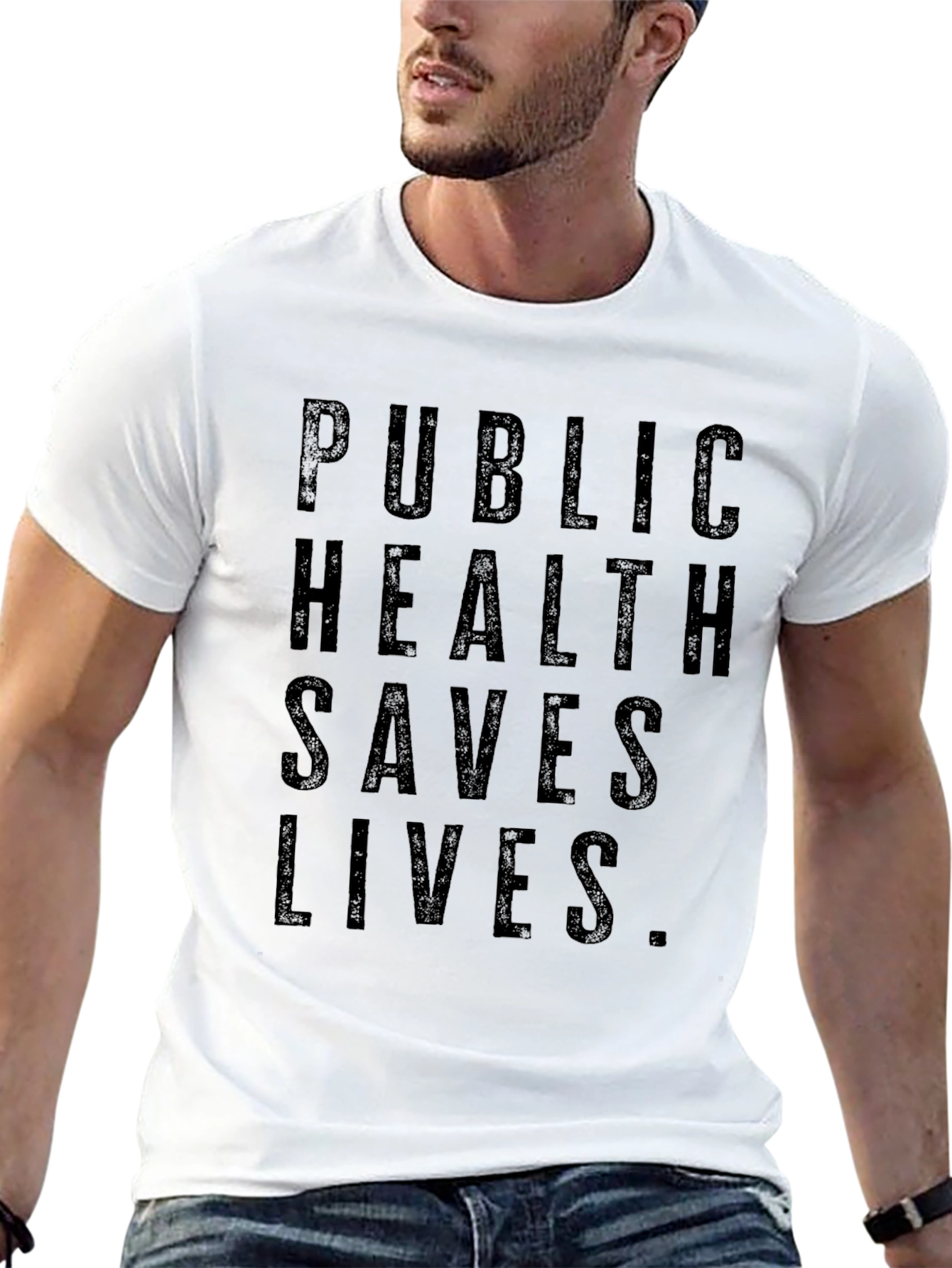 Public Health Saves Lives Graphic T-Shirt