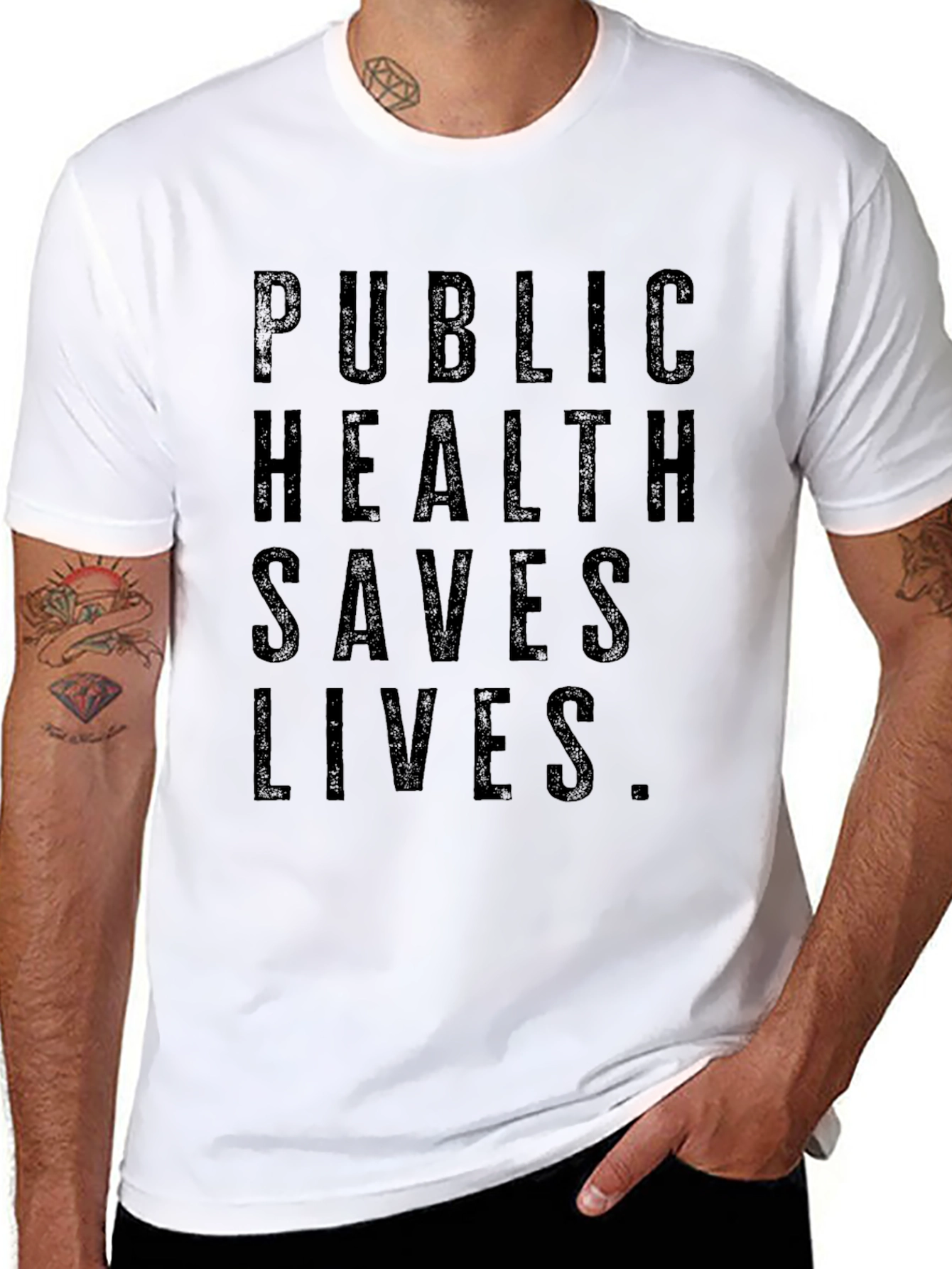 Public Health Saves Lives Graphic T-Shirt