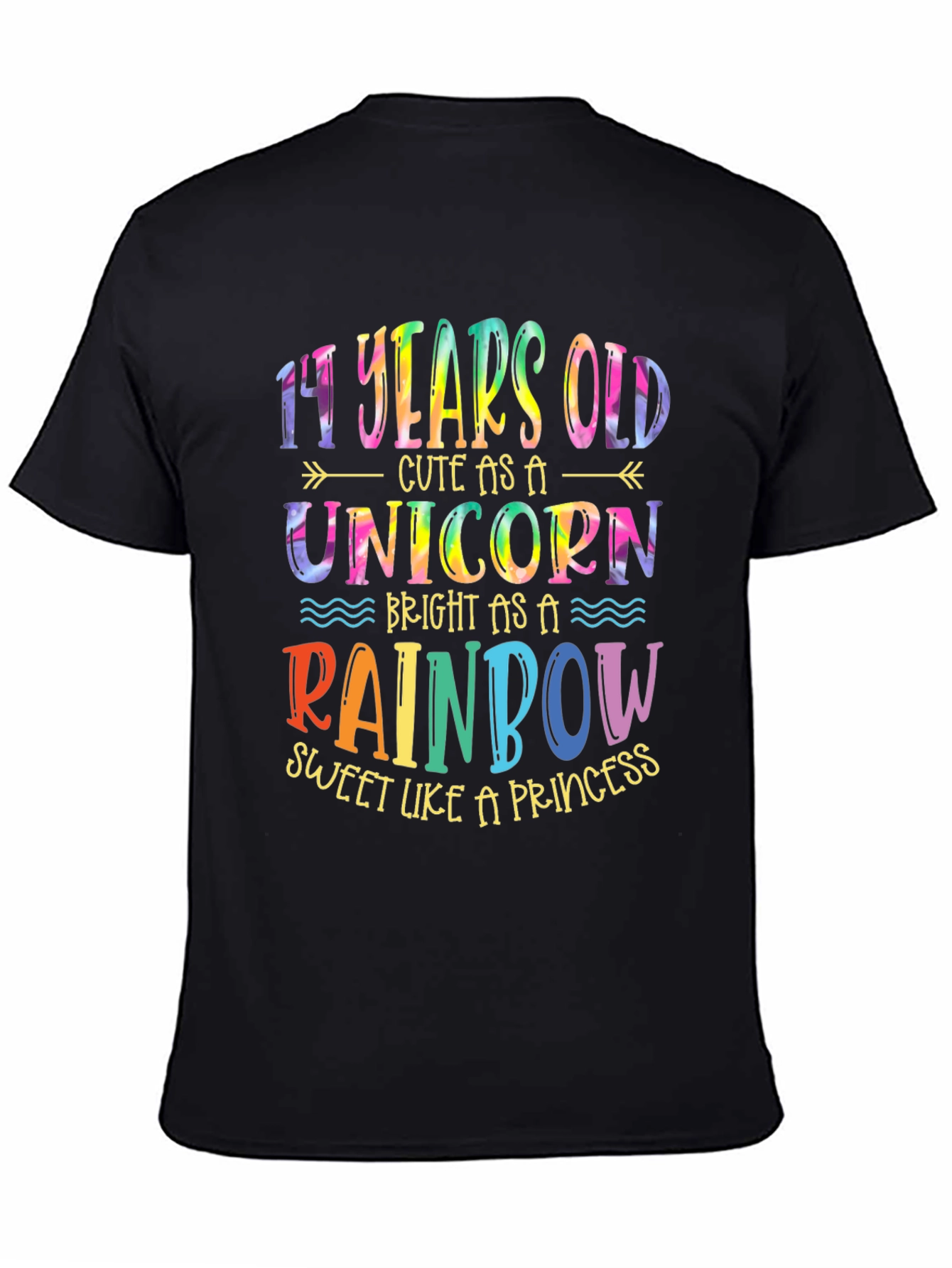 14th Birthday Unicorn Rainbow T-Shirt