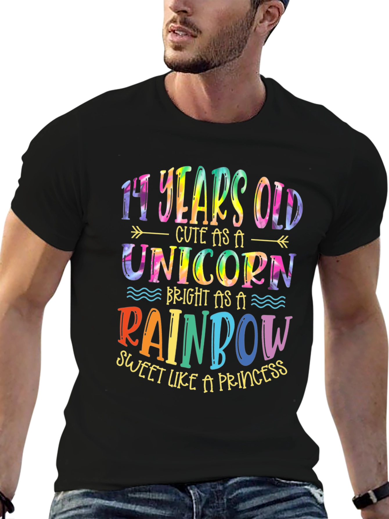 14th Birthday Unicorn Rainbow T-Shirt