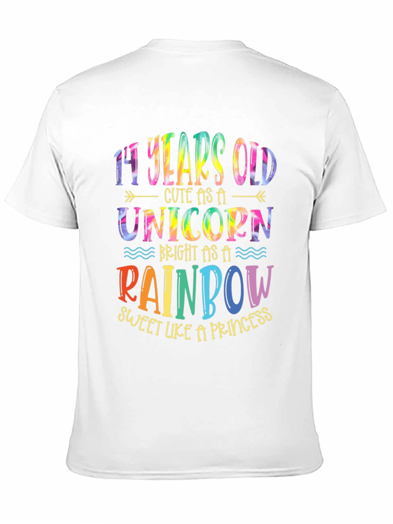 14th Birthday Unicorn Rainbow T-Shirt