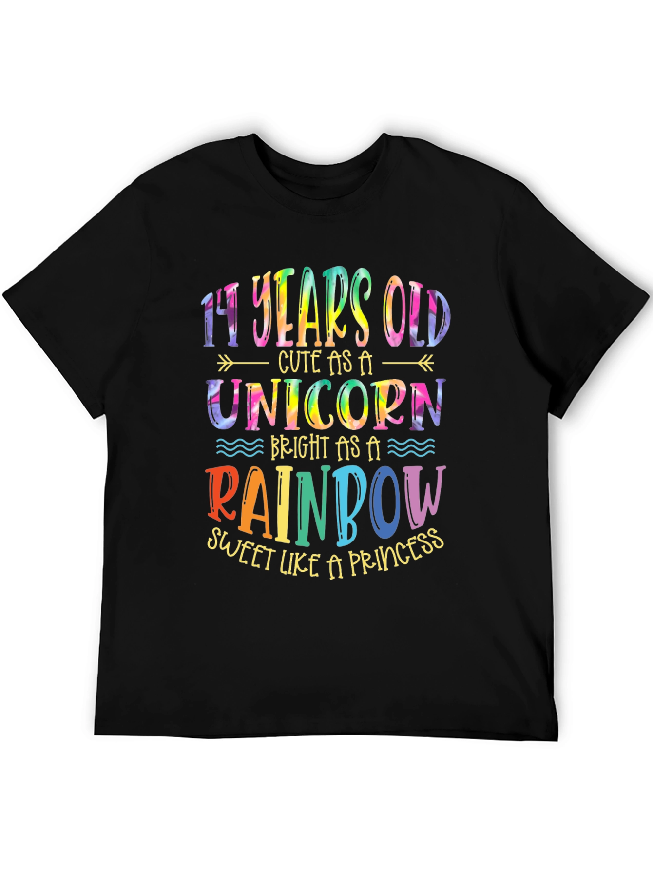 14th Birthday Unicorn Rainbow T-Shirt