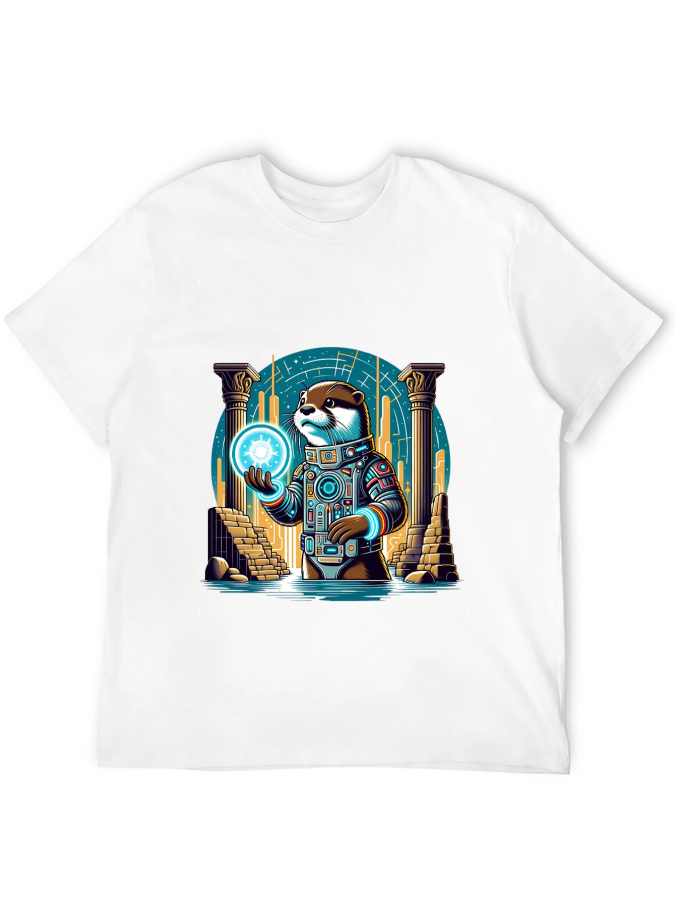Cosmic Otter Graphic Tee - Black