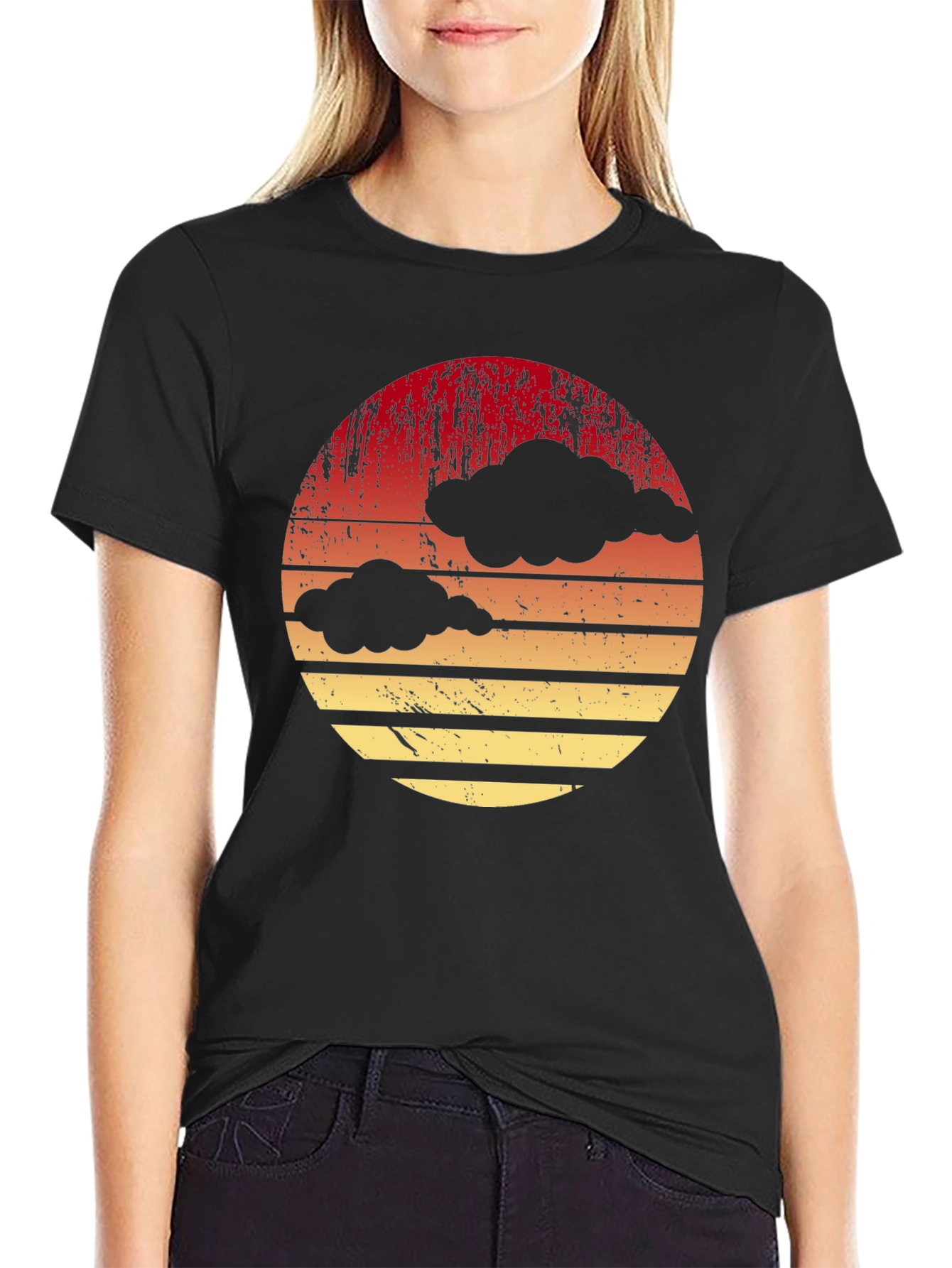 Retro Sunset Cloud T-Shirt