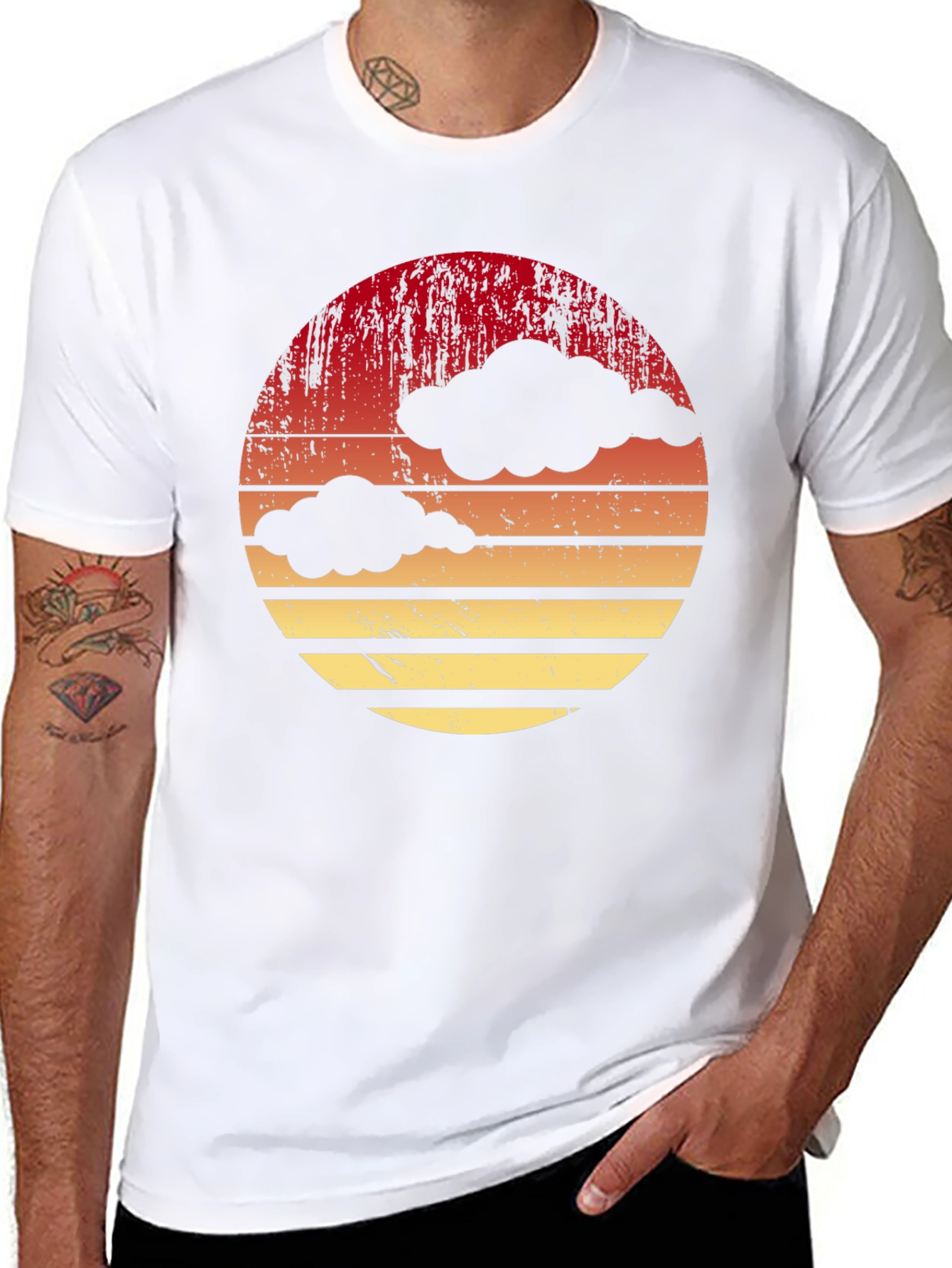 Retro Sunset Cloud T-Shirt