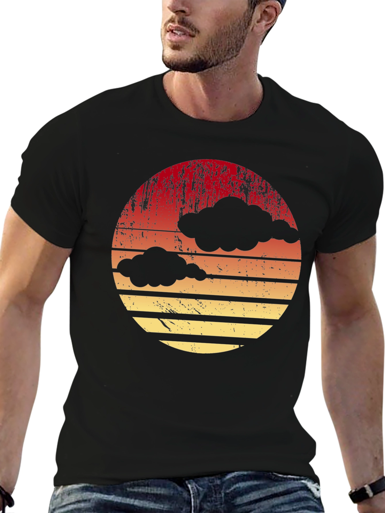 Retro Sunset Cloud T-Shirt