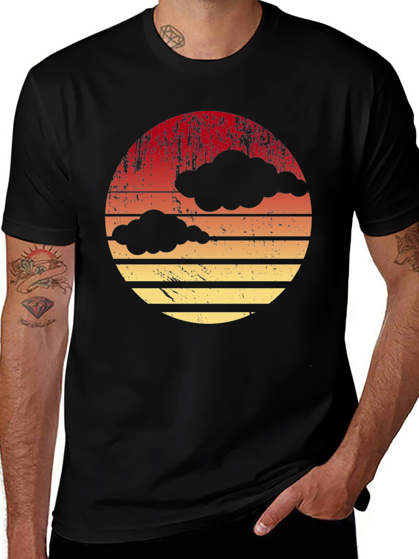 Retro Sunset Cloud T-Shirt