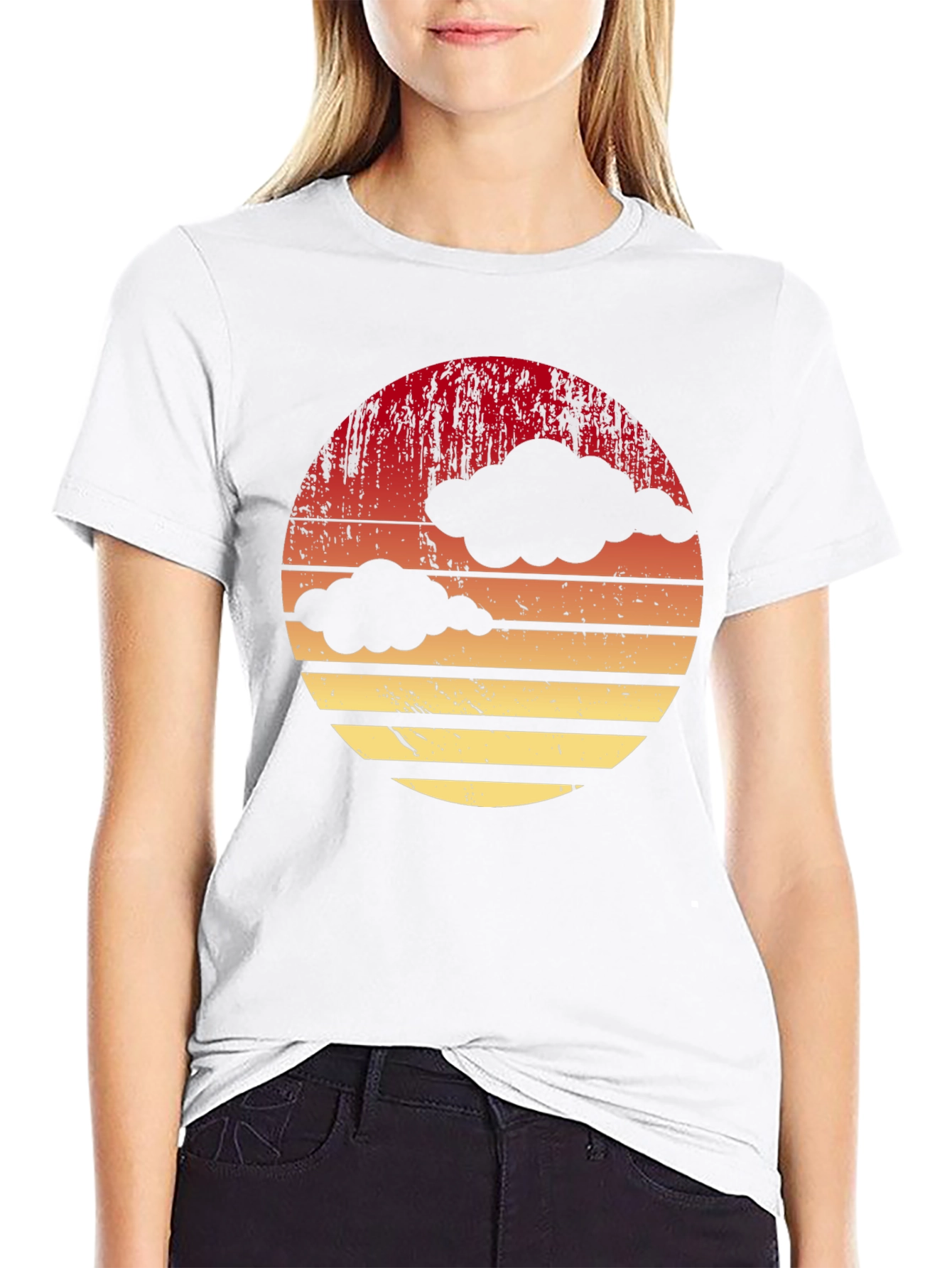 Retro Sunset Cloud T-Shirt