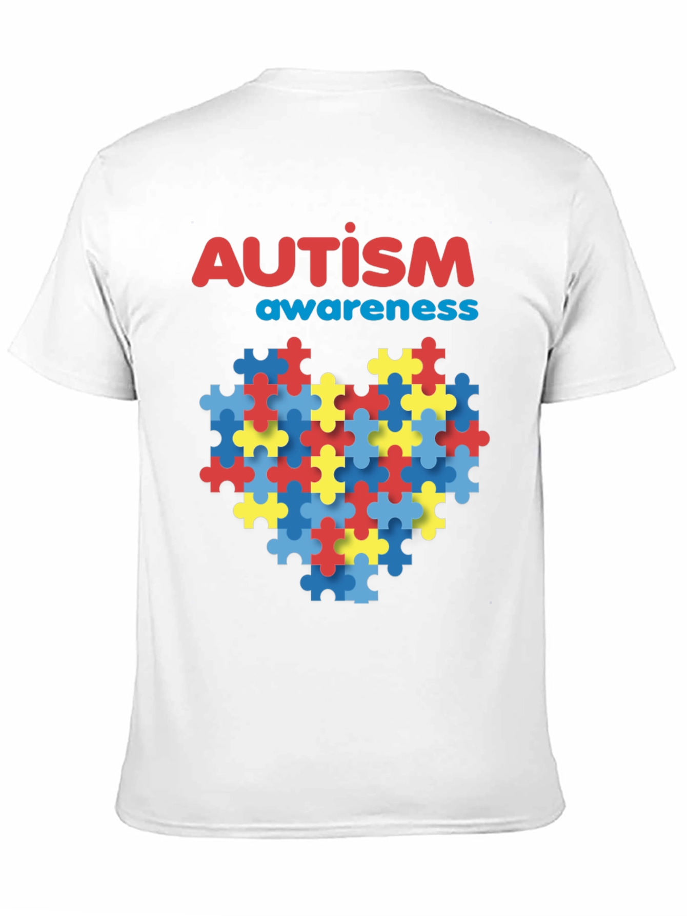 Autism Awareness Puzzle Heart Graphic Tee