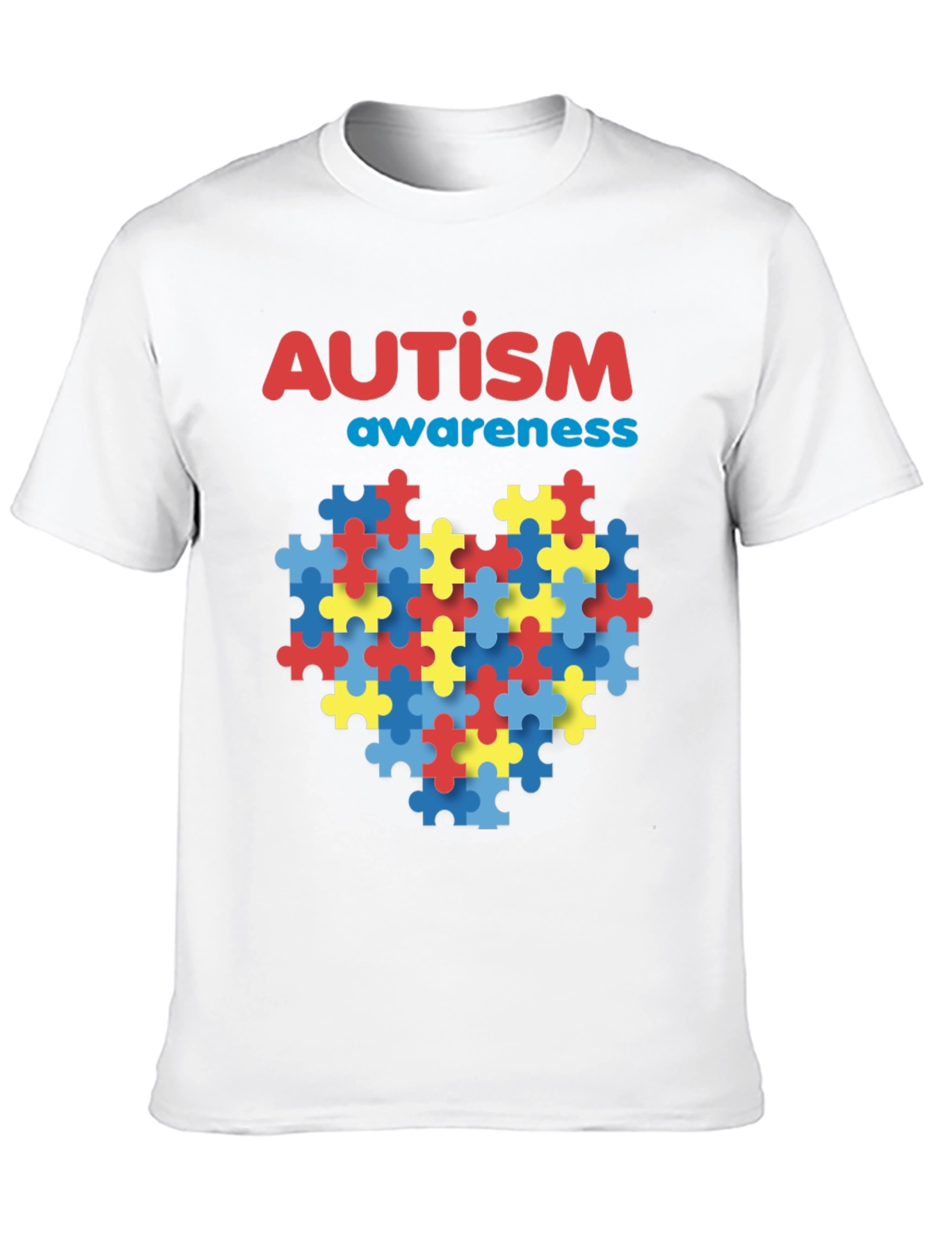 Autism Awareness Puzzle Heart Graphic Tee