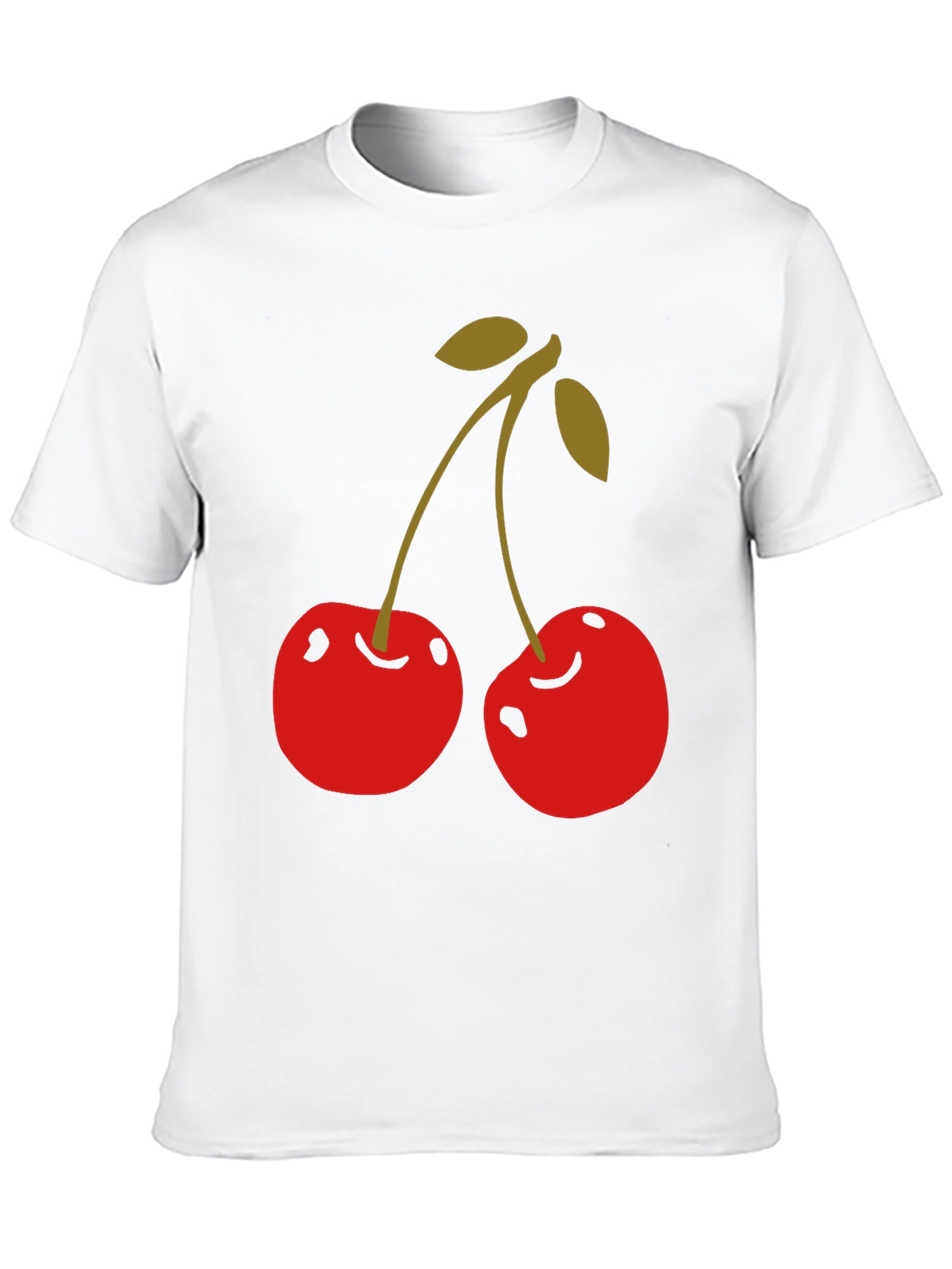 Cherry Graphic Tee - Stylish Black Cotton T-Shirt