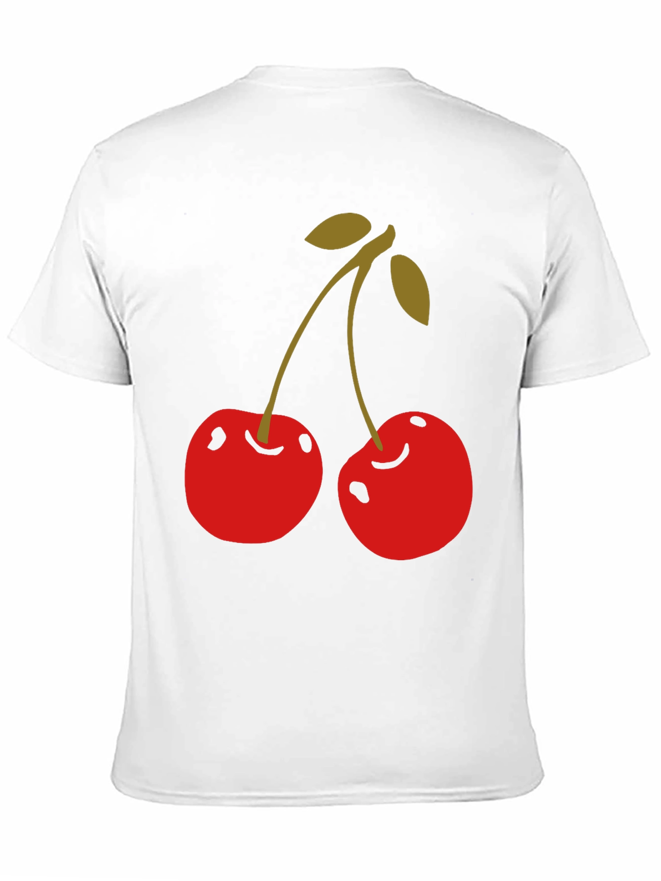 Cherry Graphic Tee - Stylish Black Cotton T-Shirt