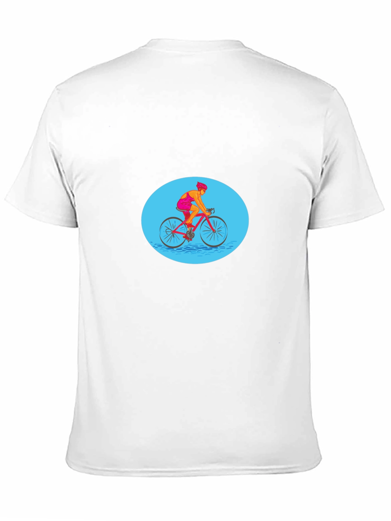 Mens Black Graphic Tee - Cyclist Design