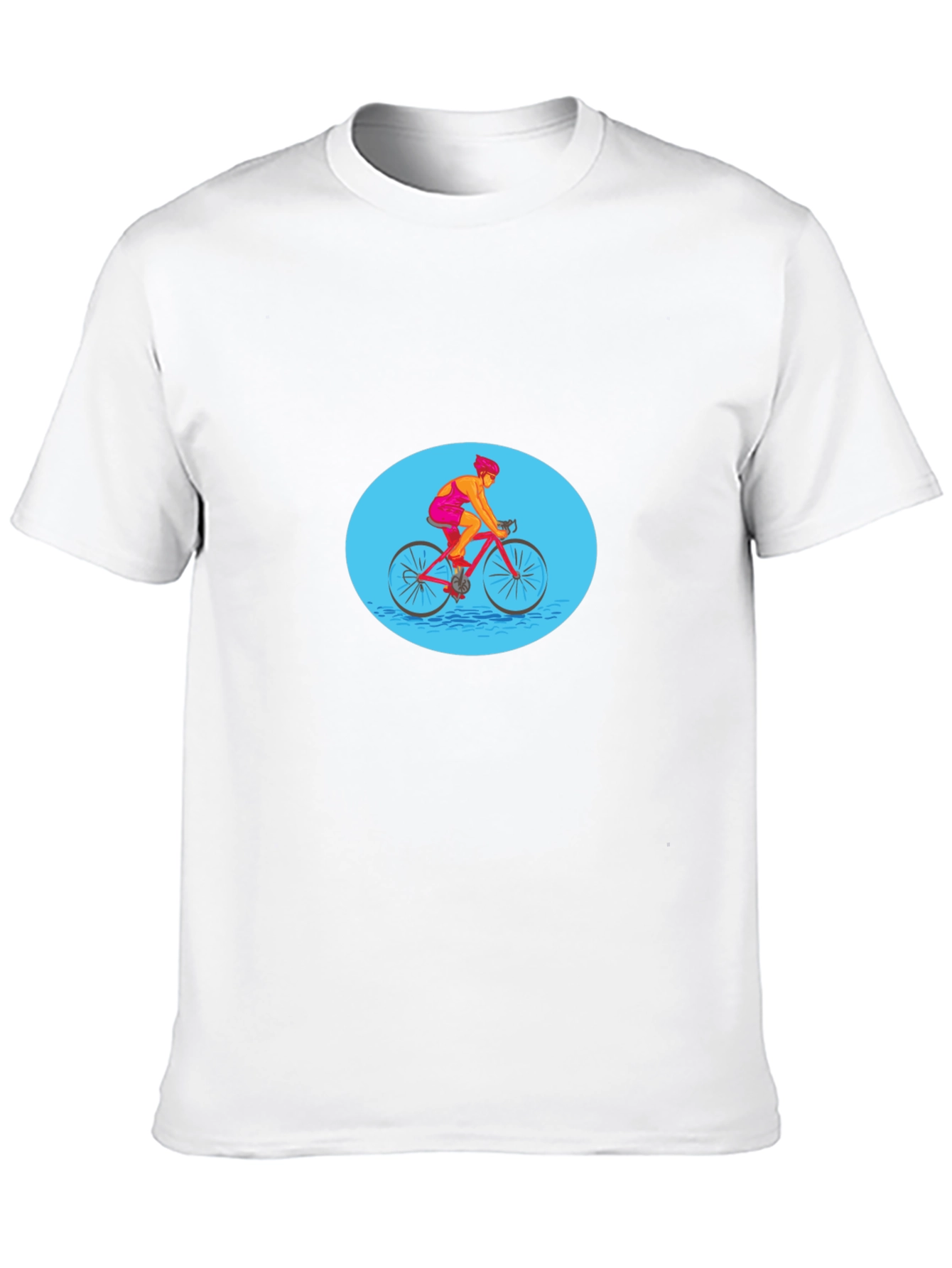 Mens Black Graphic Tee - Cyclist Design