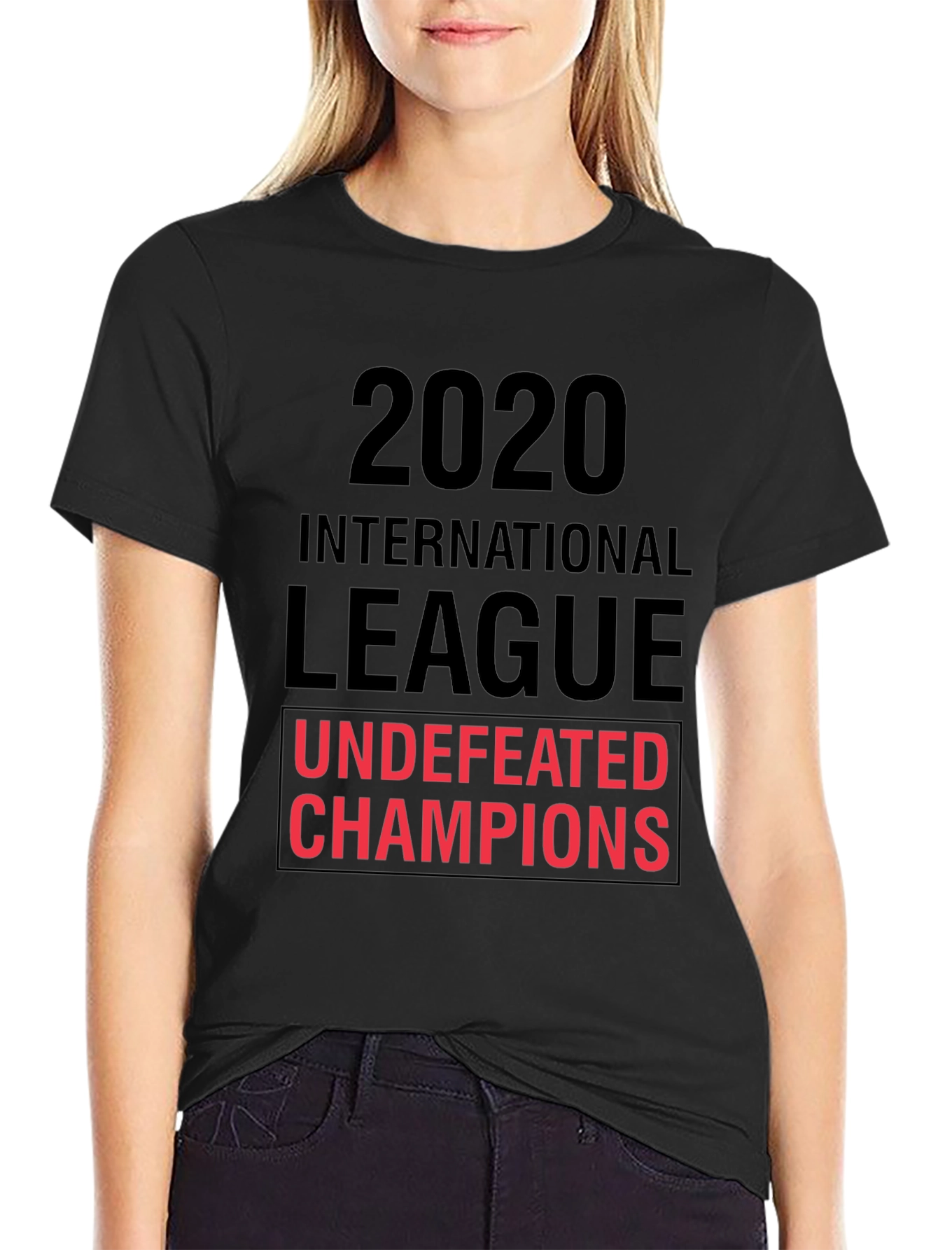 2020 International League Undefeated Champions Black T-Shirt