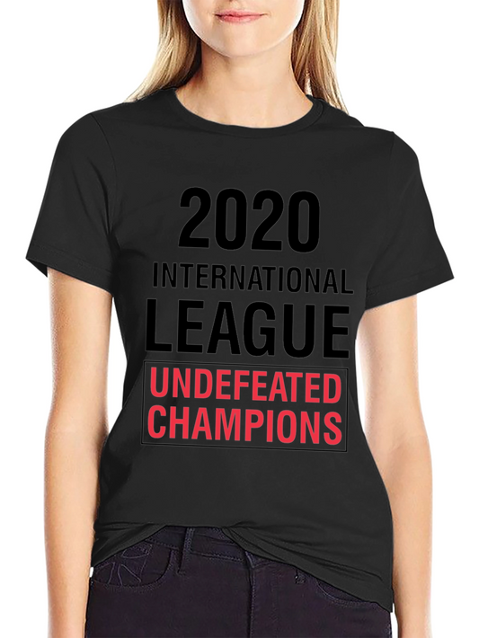 2020 International League Undefeated Champions Black T-Shirt