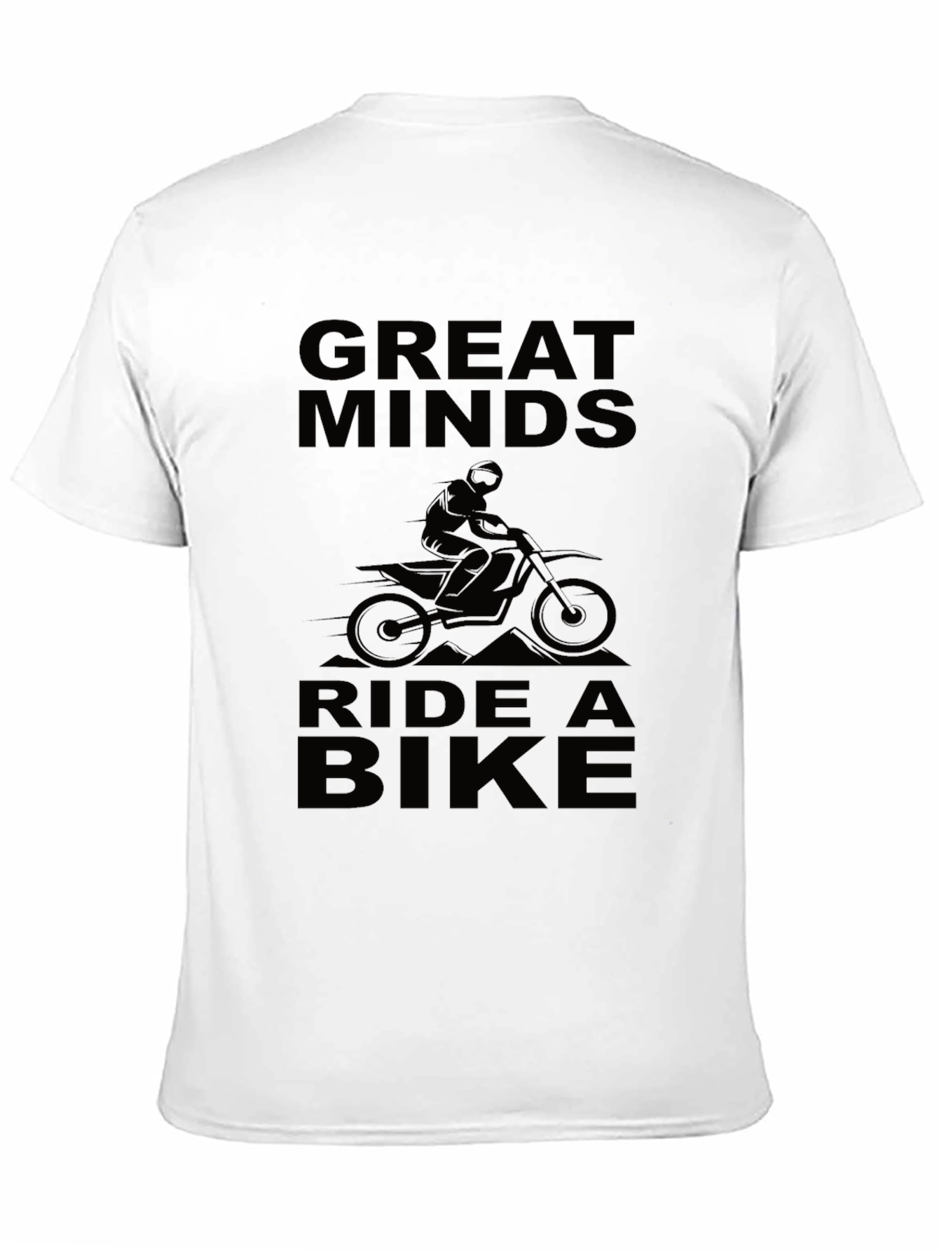 Great Minds Ride a Bike Black Graphic Tee
