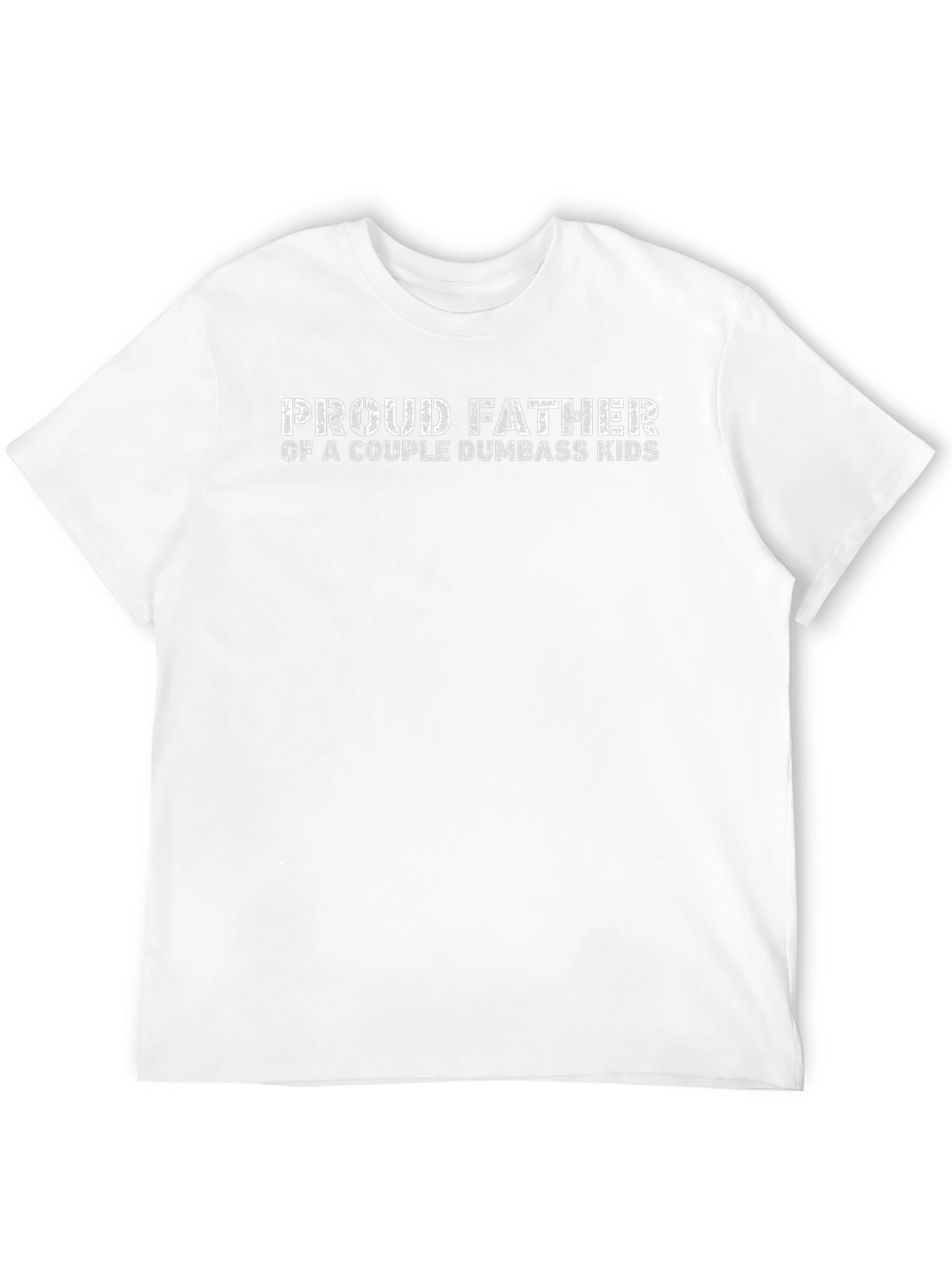 Proud Father Graphic Tee - Black