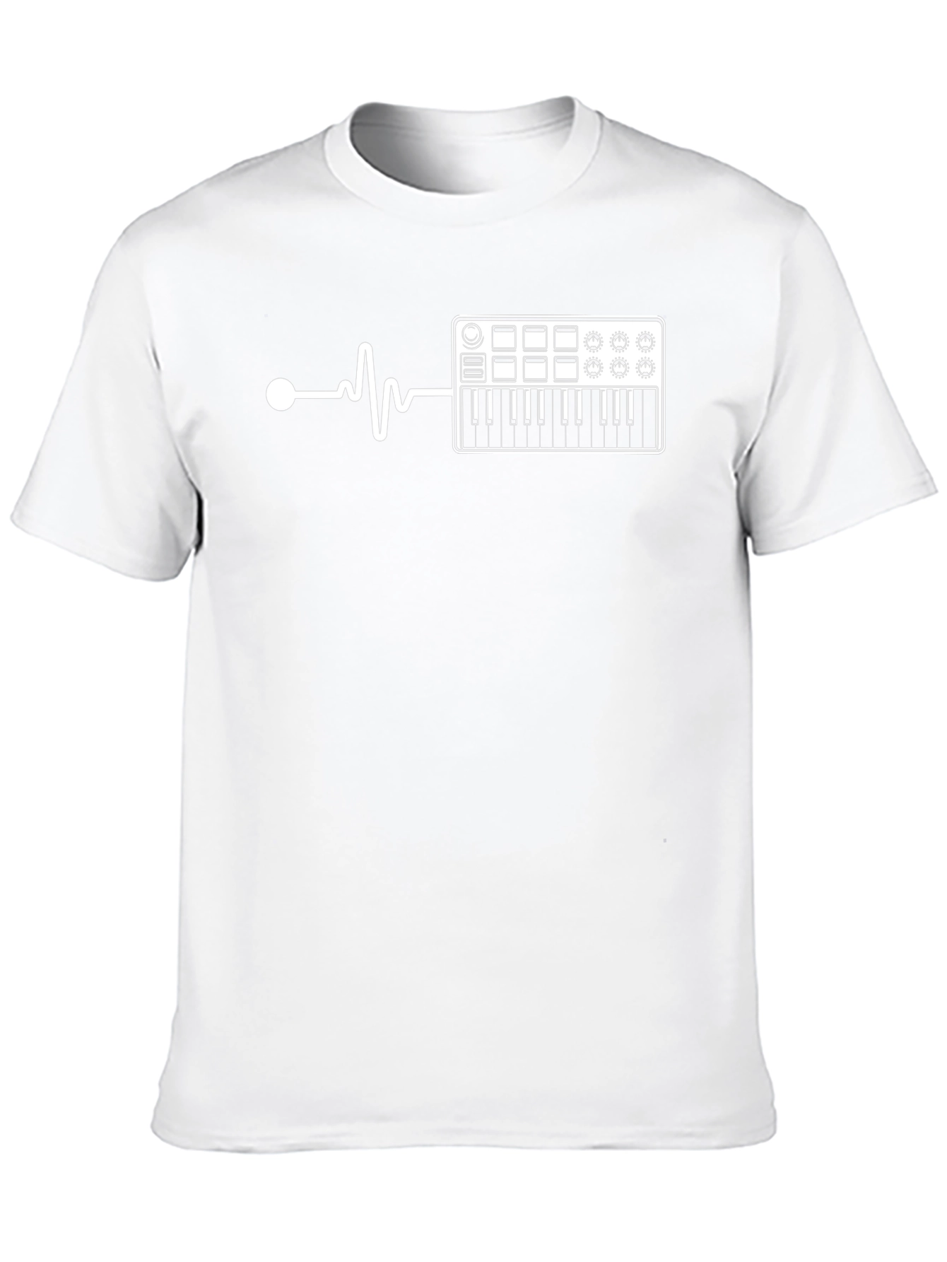 Music Heartbeat T-Shirt - Black