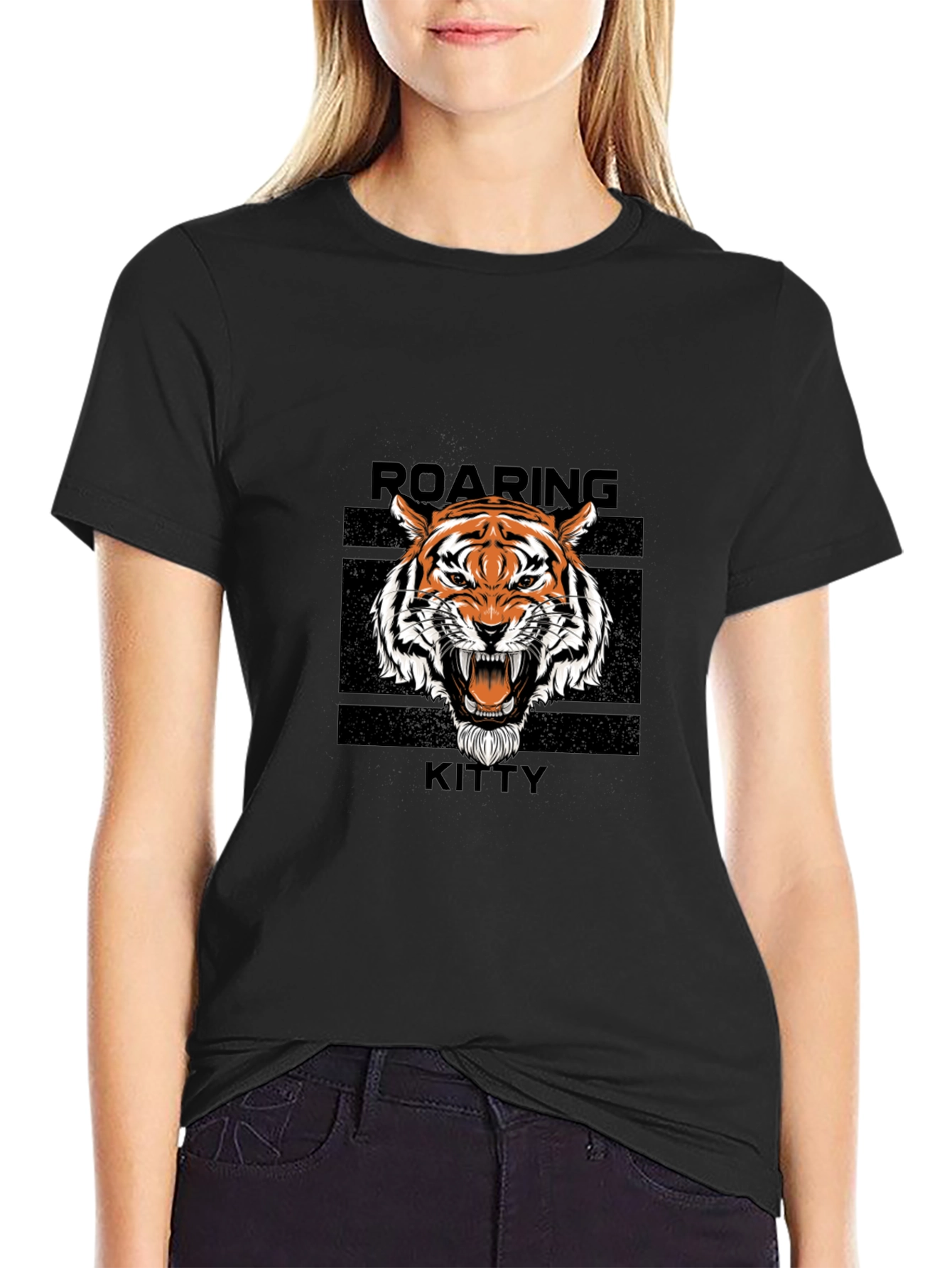 Roaring Kitty Black T-Shirt