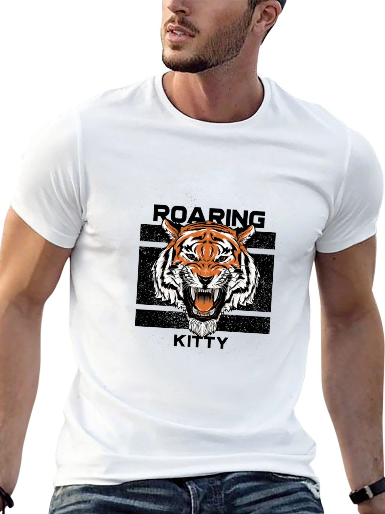Roaring Kitty Black T-Shirt