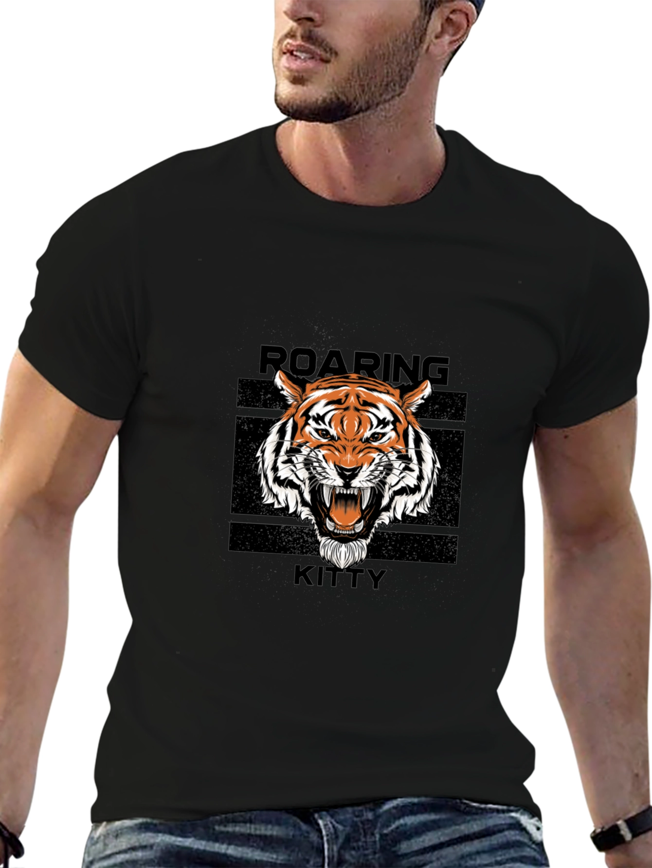 Roaring Kitty Black T-Shirt
