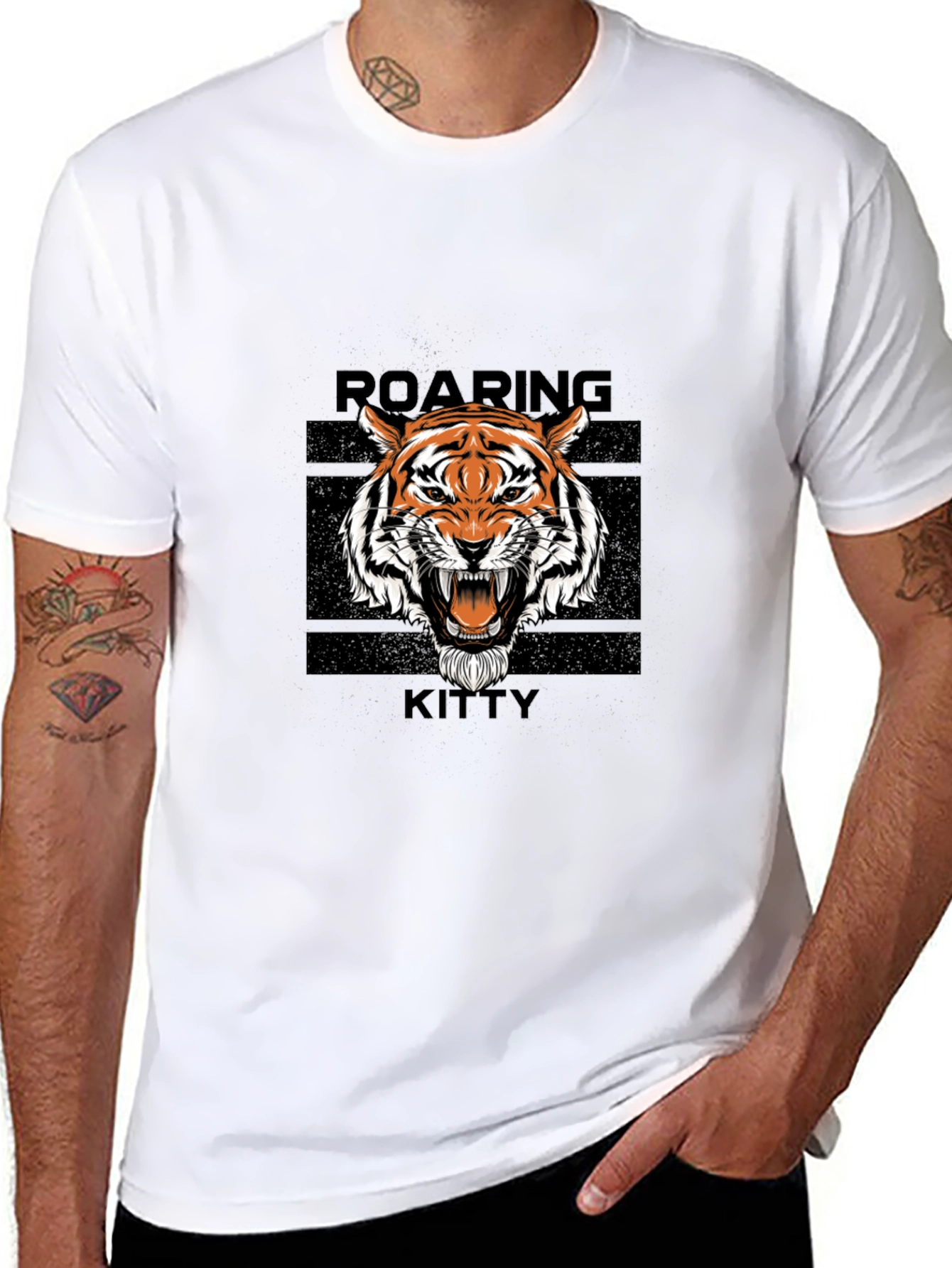 Roaring Kitty Black T-Shirt