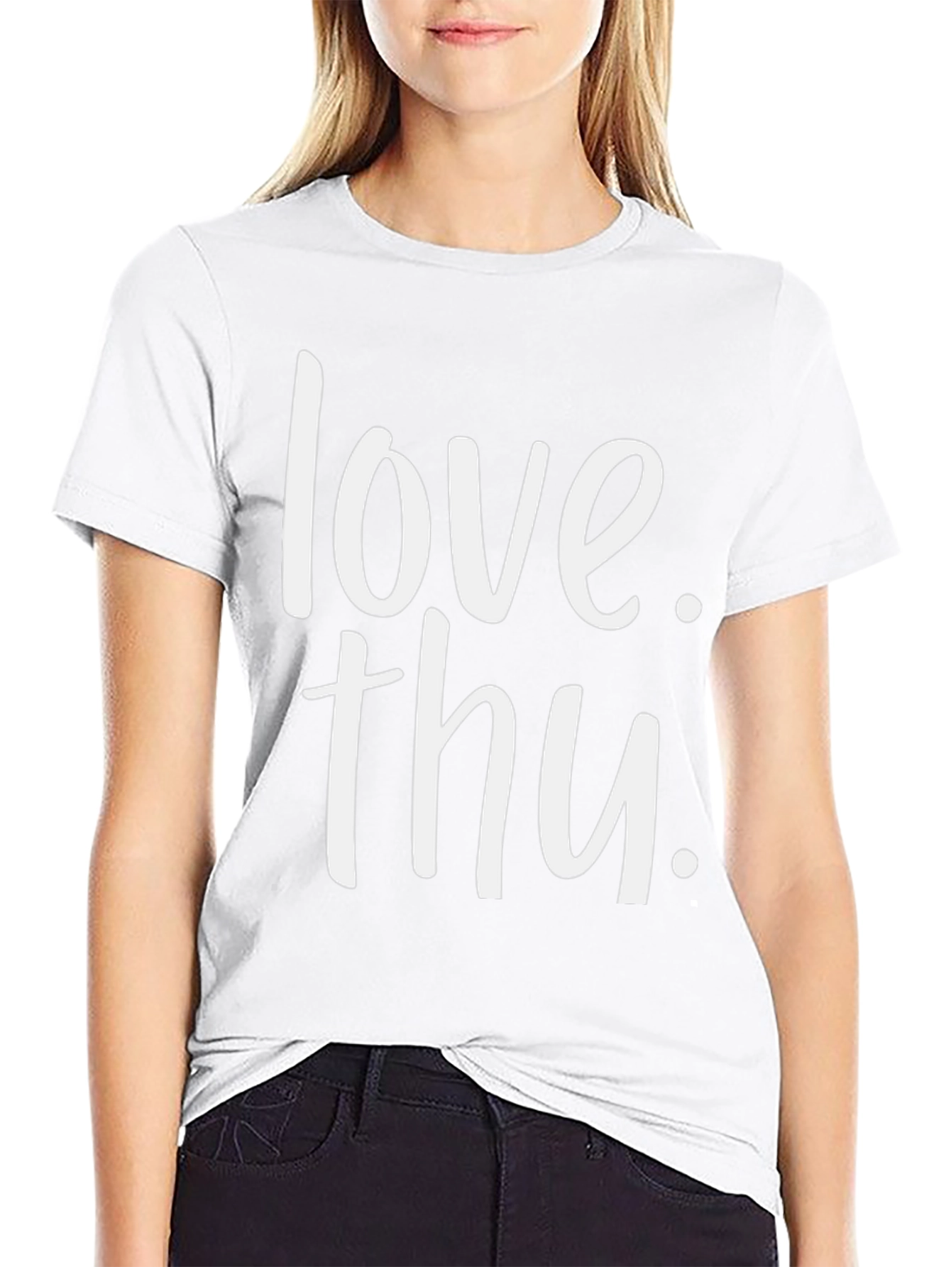 Love Thu. Black Graphic T-Shirt