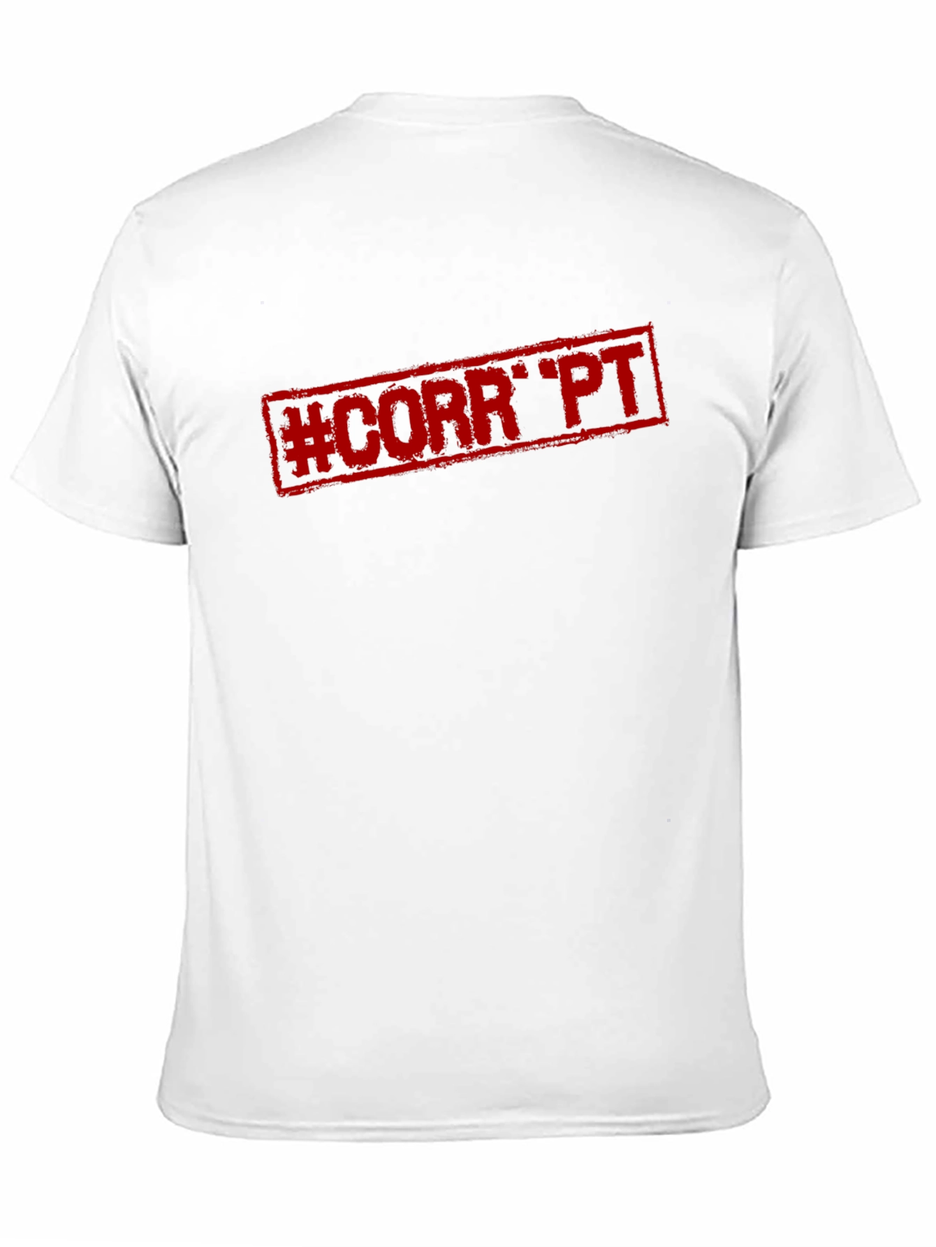 Black T-Shirt with #CORRPT Red Graphic