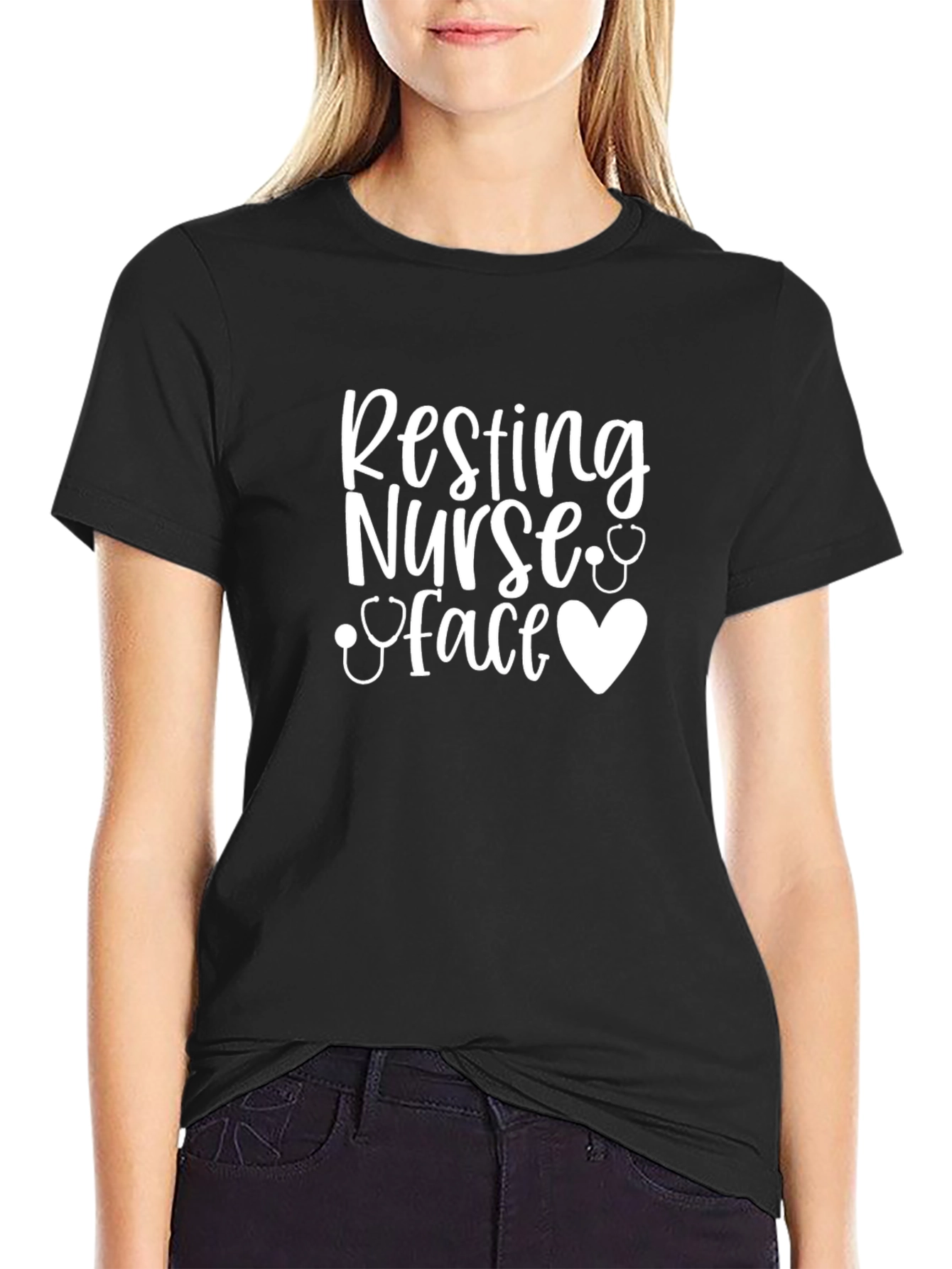 Resting Nurse Face Graphic Tee