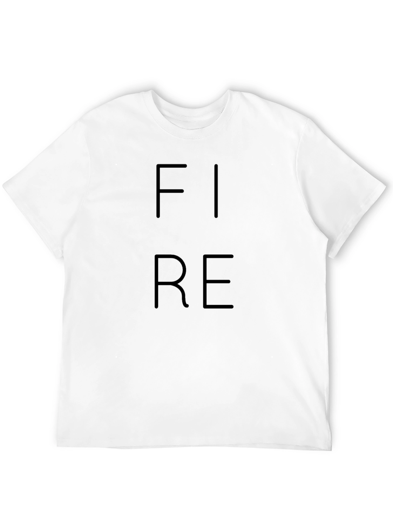 Fire Graphic Black T-Shirt - Trendy Casual Tee