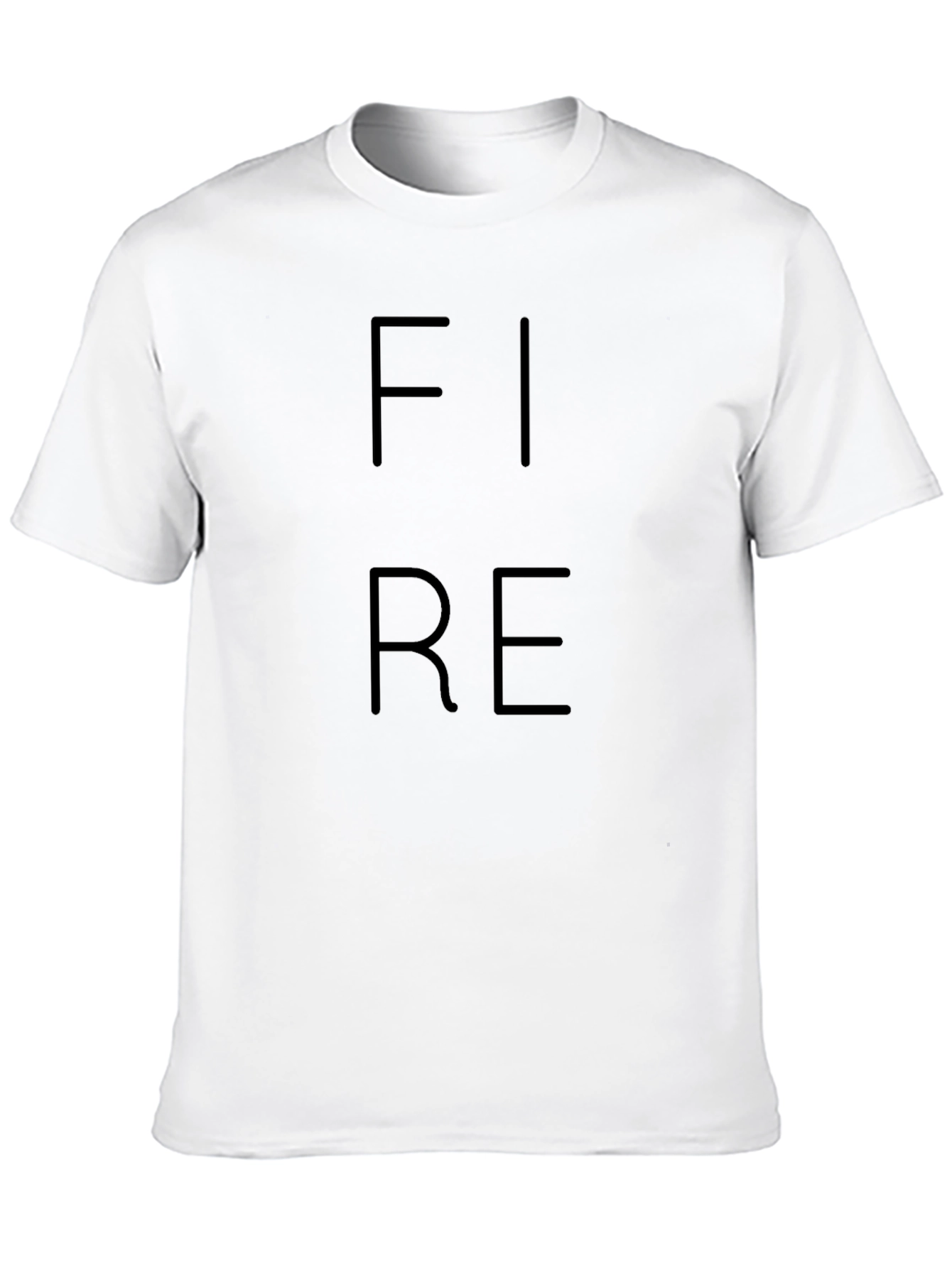 Fire Graphic Black T-Shirt - Trendy Casual Tee