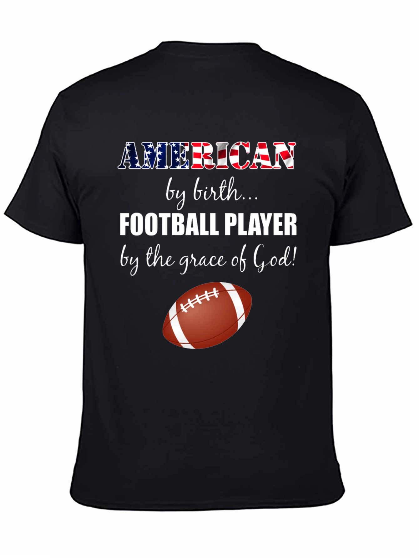 American Football Player Graphic Tee