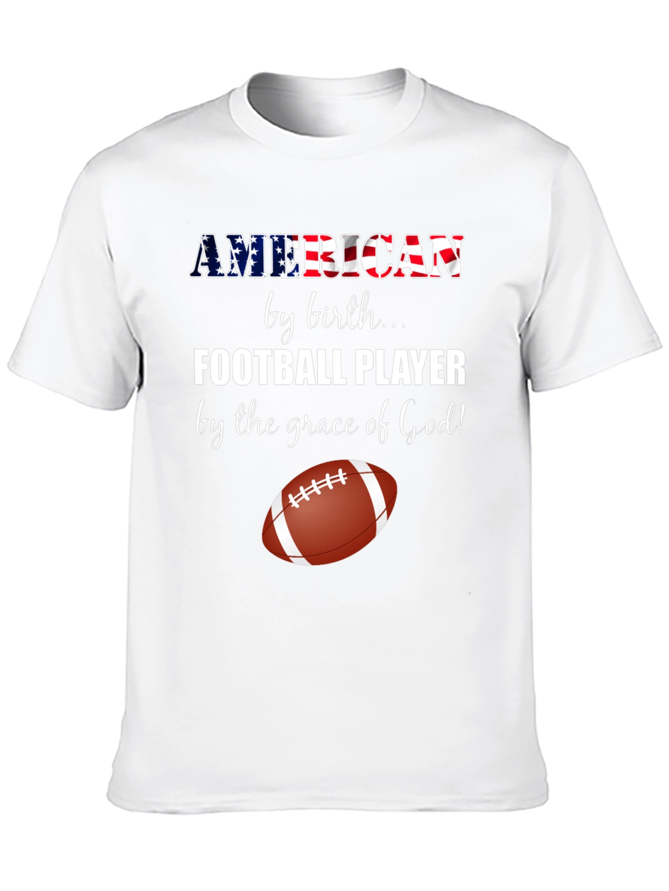 American Football Player Graphic Tee