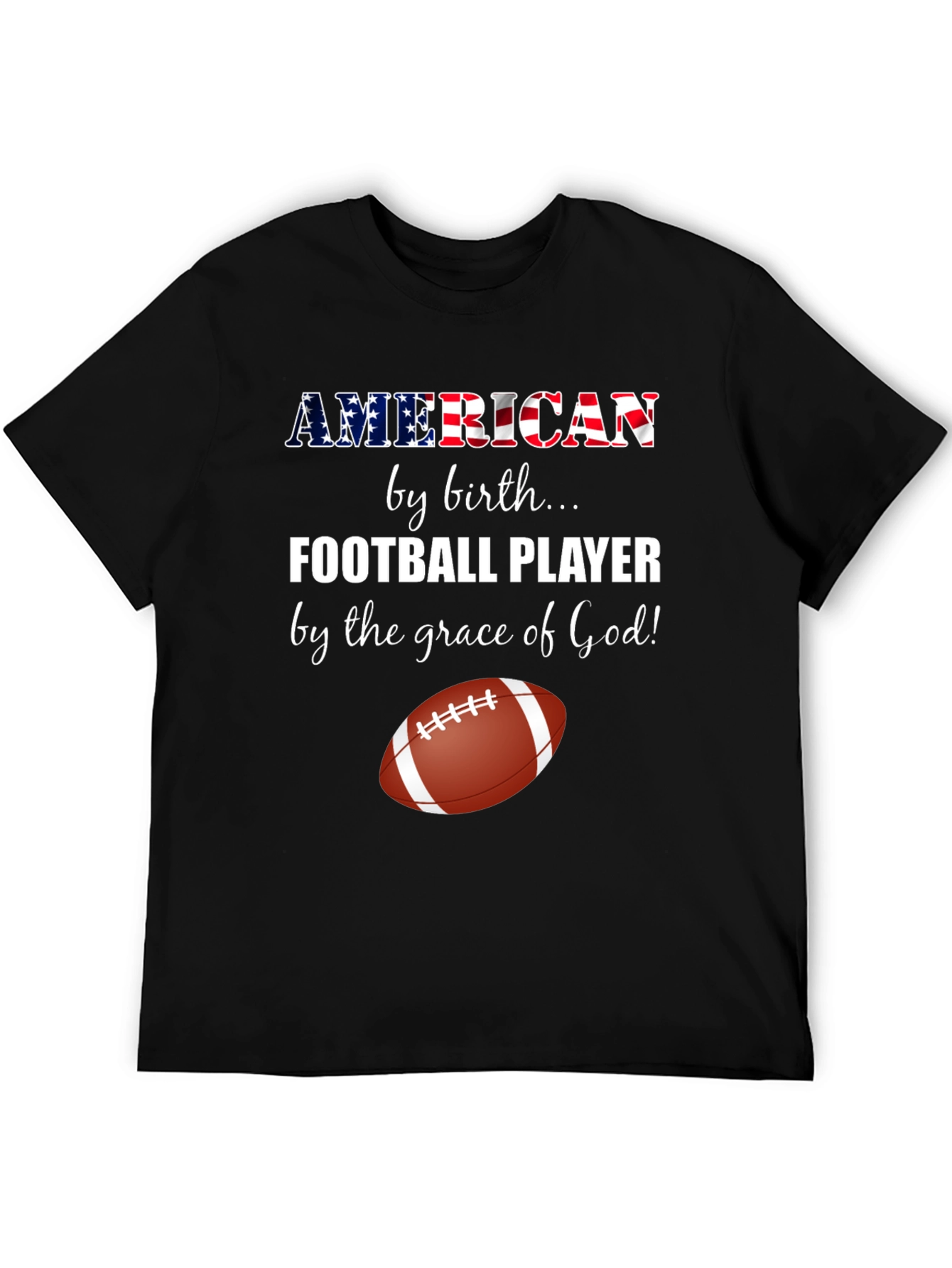 American Football Player Graphic Tee