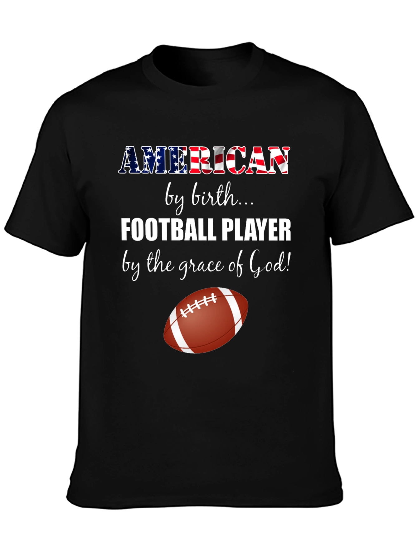 American Football Player Graphic Tee