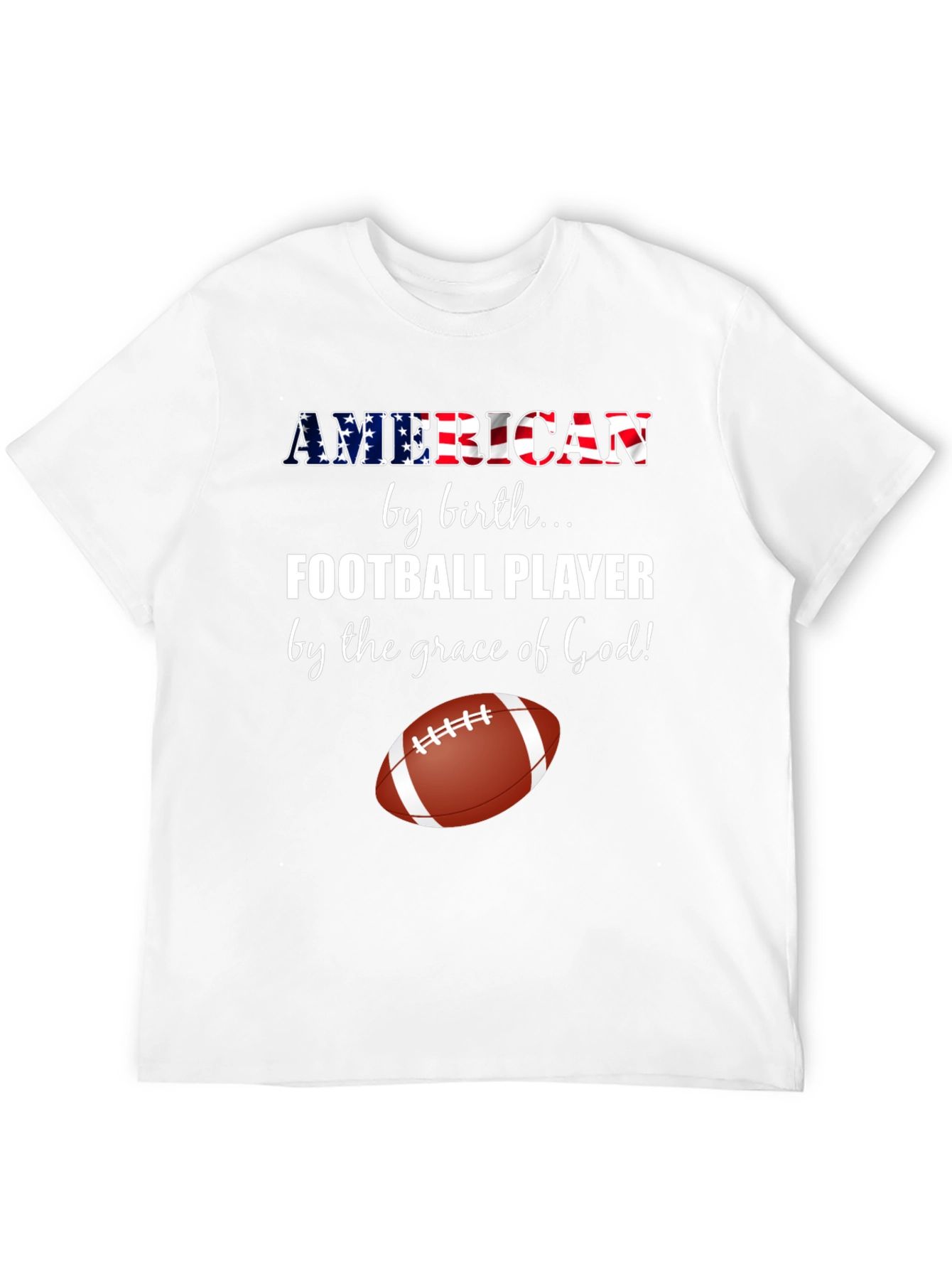 American Football Player Graphic Tee
