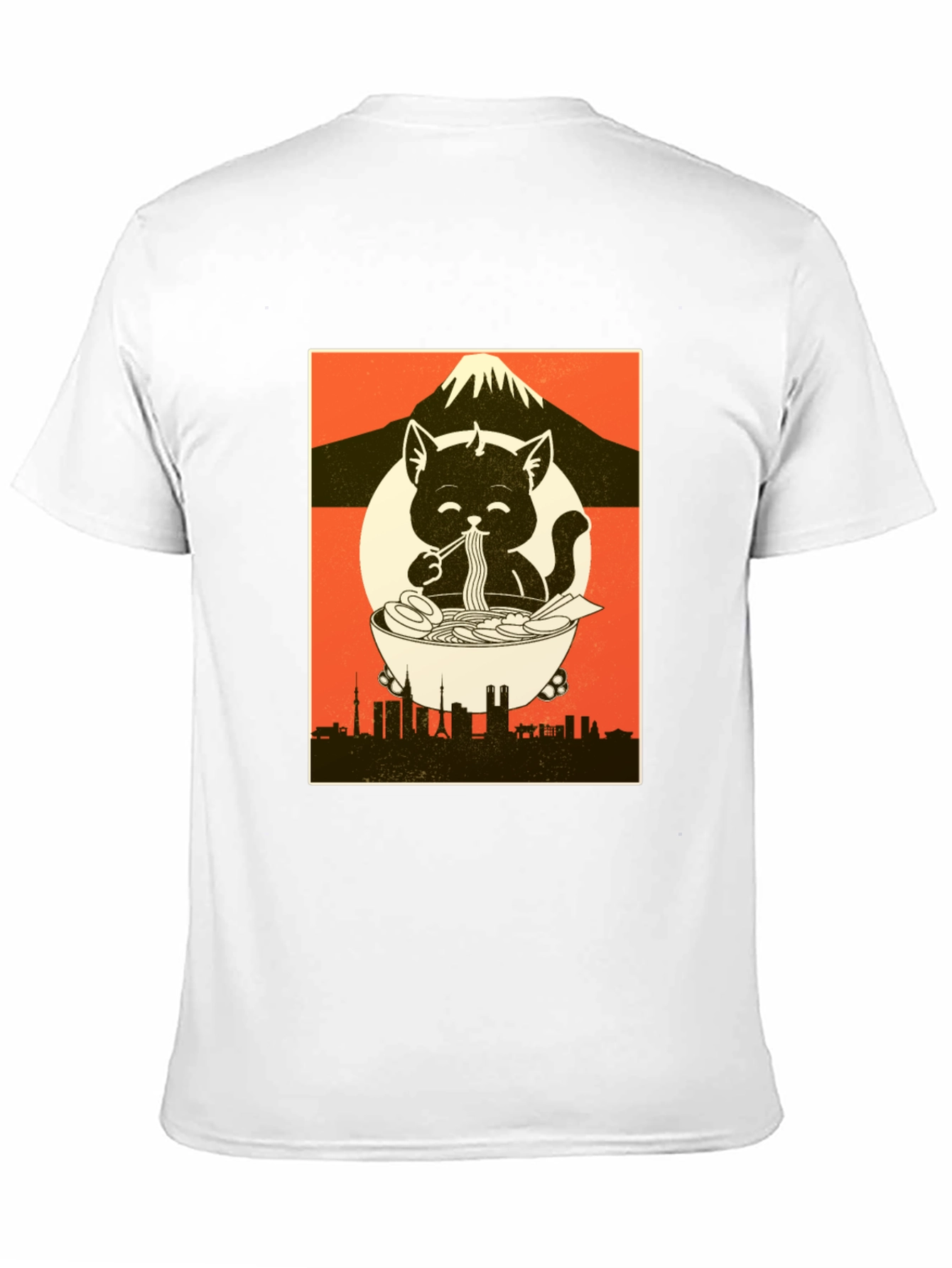 Ramen Cat Graphic Tee - Comfort & Style