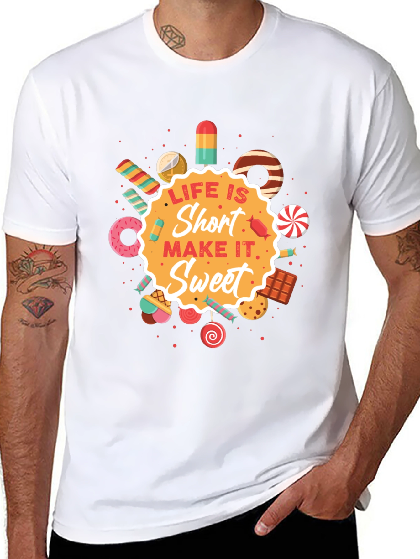 Life Is Short Sweet Graphic T-Shirt