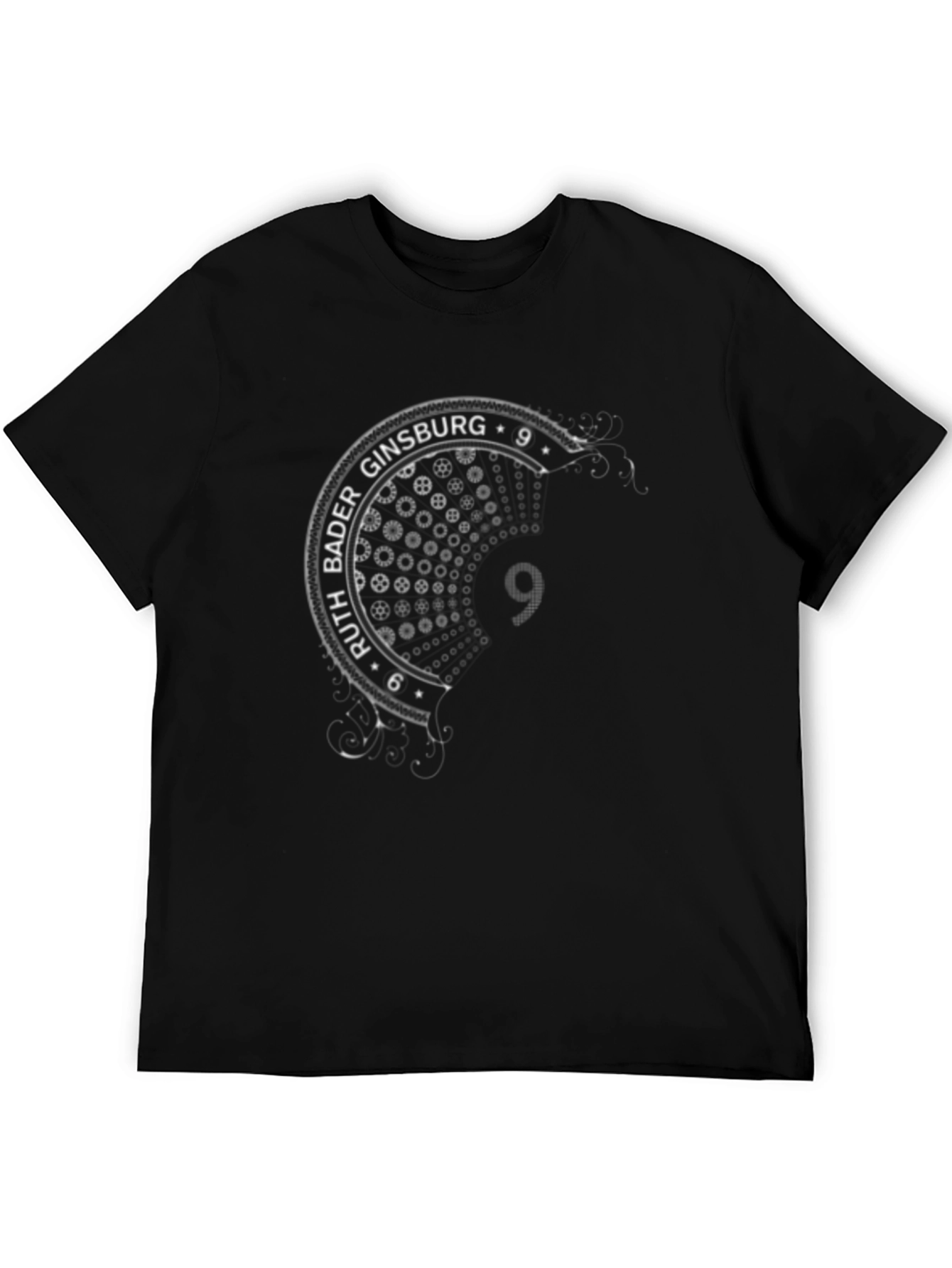 Ruth Bader Ginsburg 9 Black Graphic T-Shirt