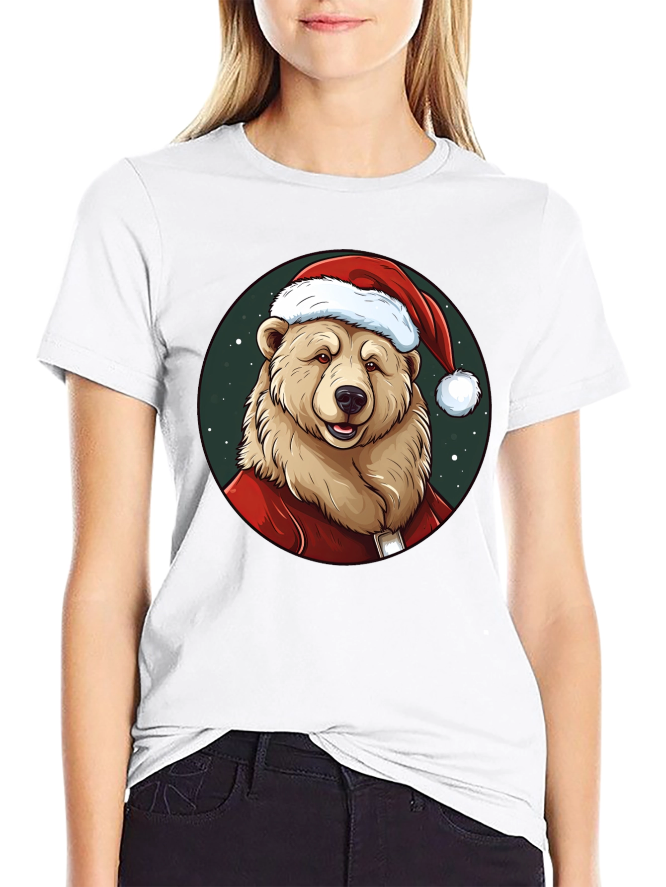 Festive Bear T-Shirt - Holiday Apparel